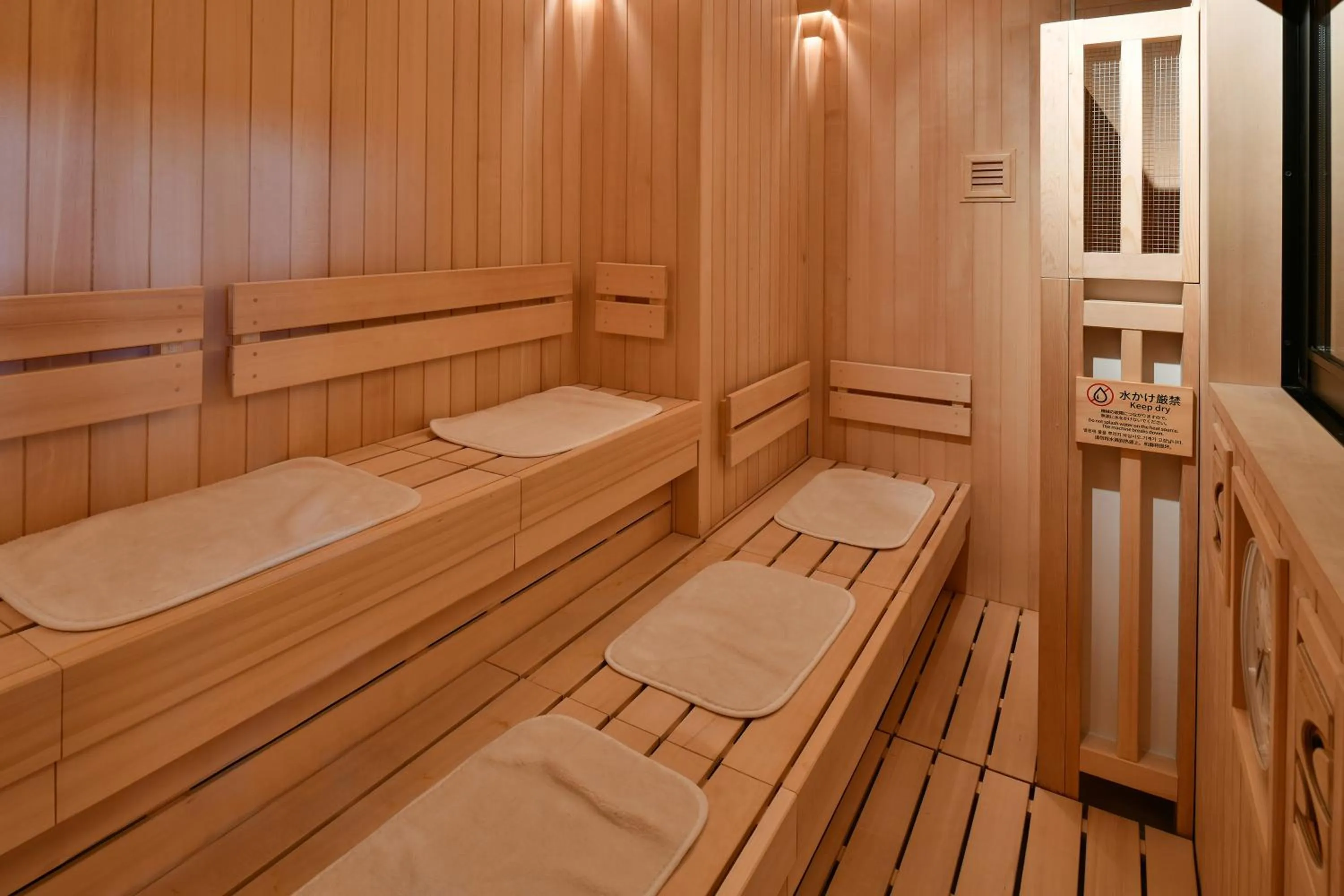 Sauna in REF Matsuyama City Station by VESSEL HOTELS