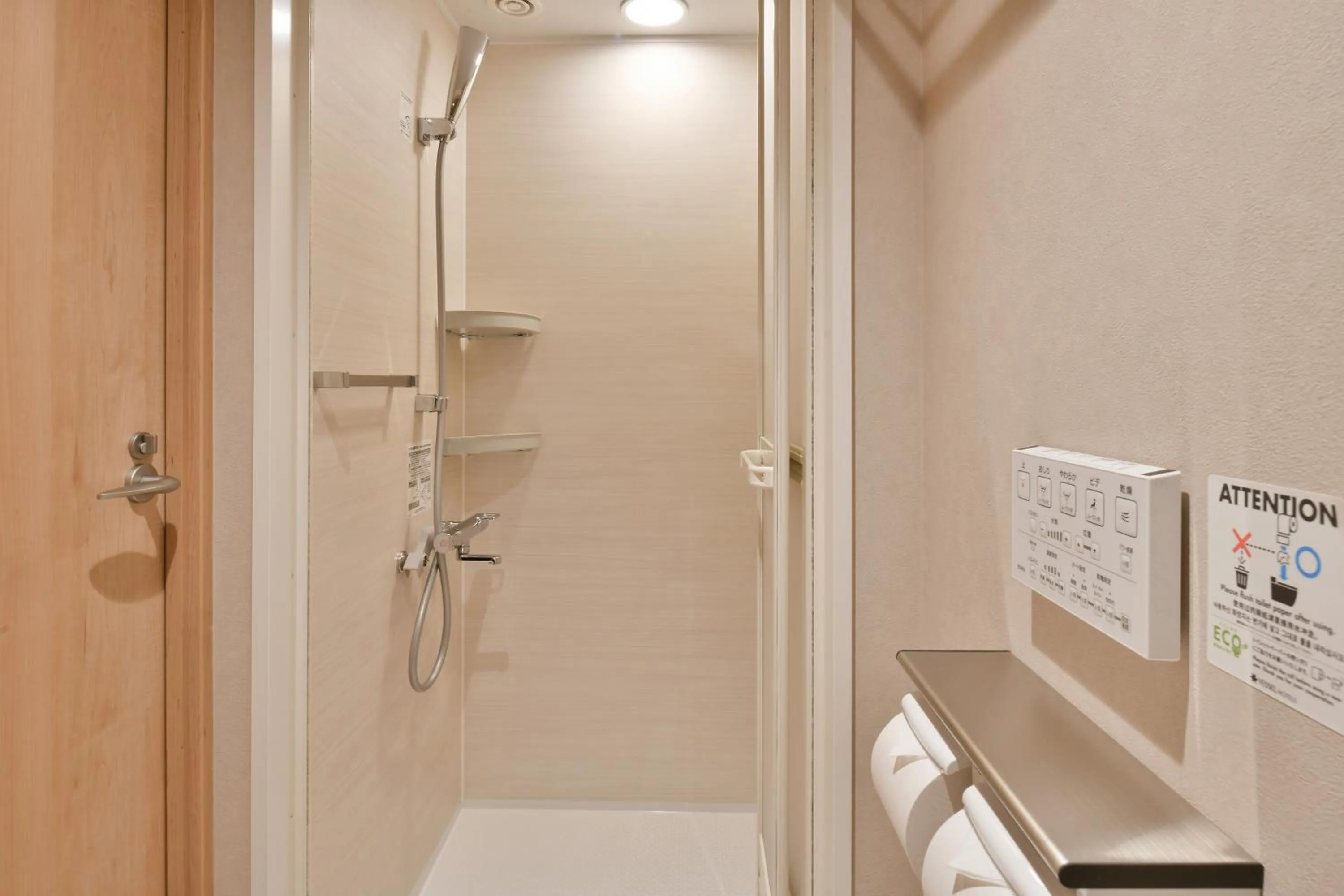 Shower in REF Matsuyama City Station by VESSEL HOTELS