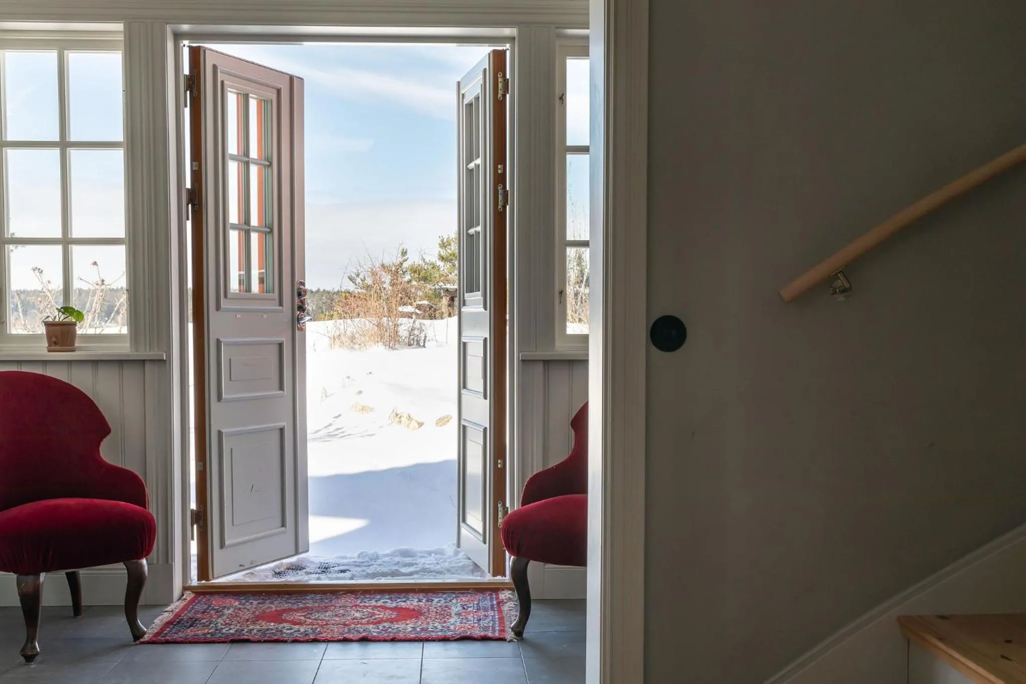 Seating area in Bergs Gård & Hållsvikens Gård