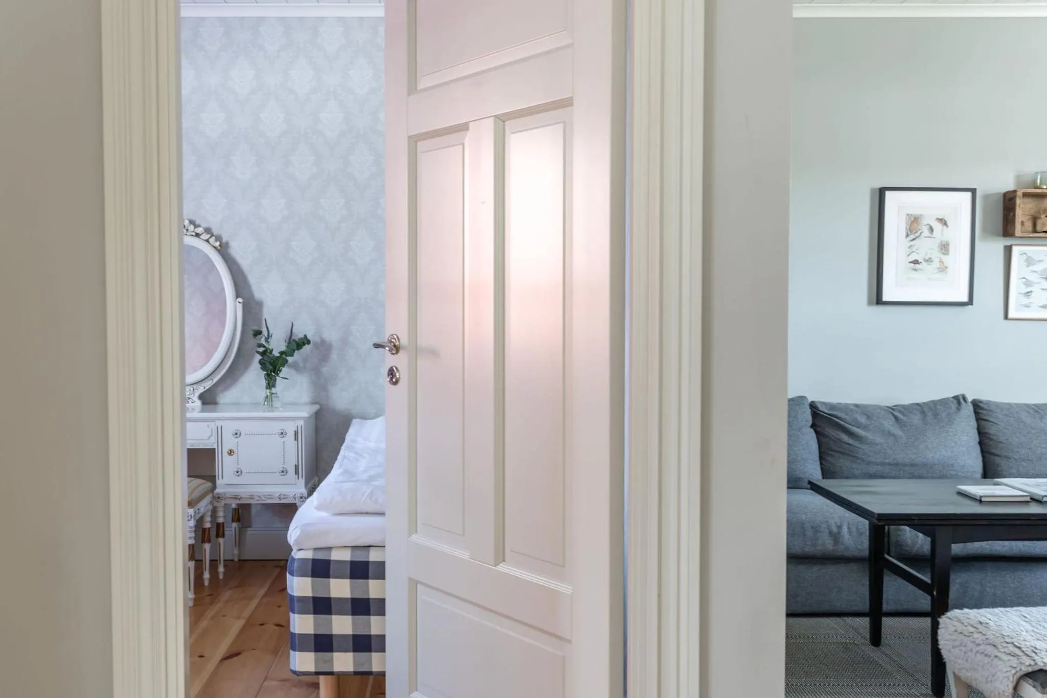 Living room, Bed in Bergs Gård & Hållsvikens Gård