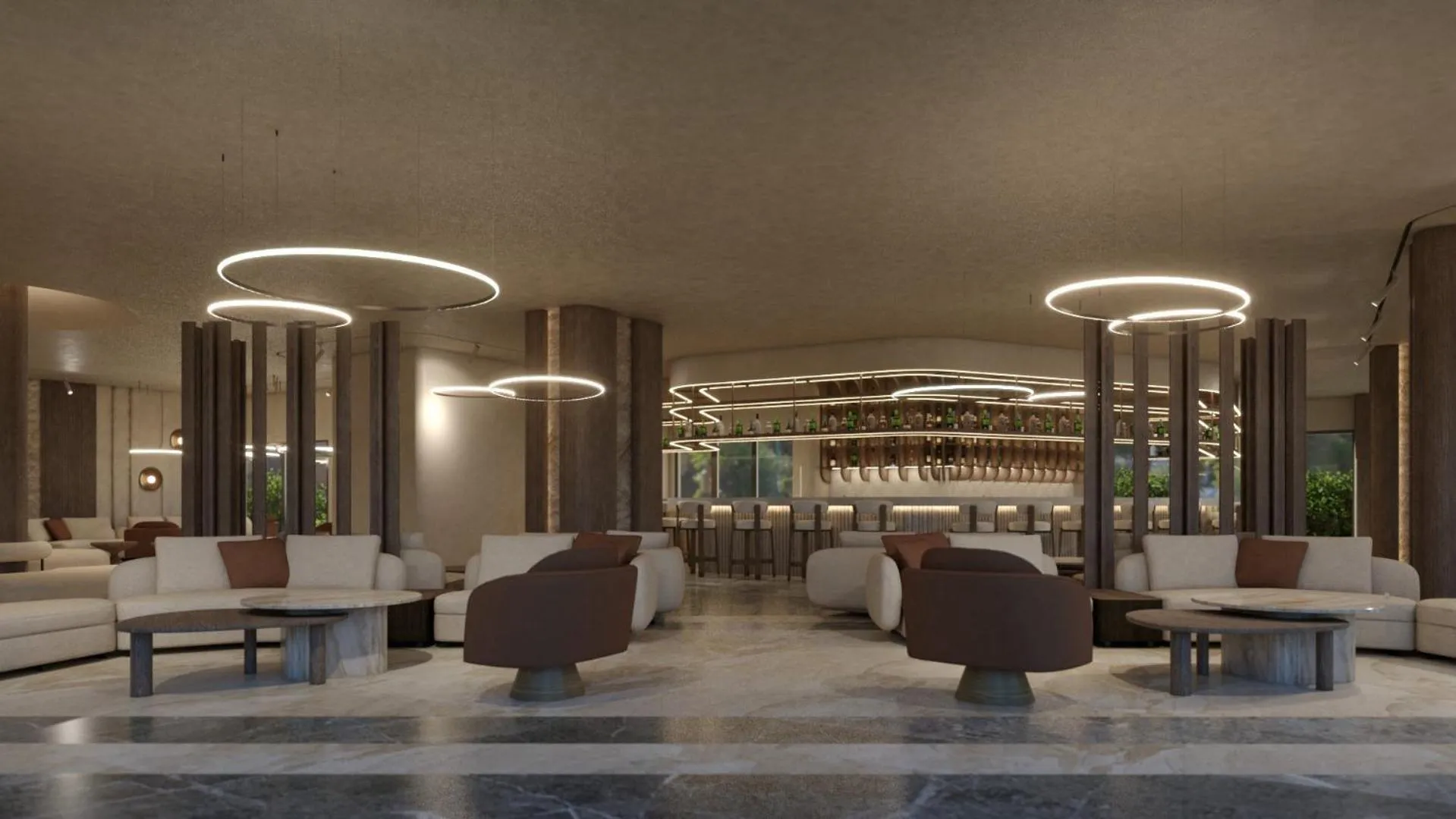 Seating area in Themis Beach Hotel