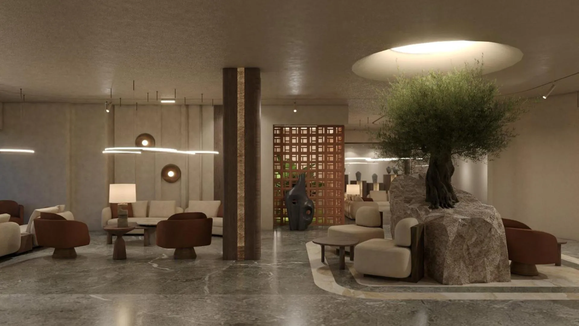 Seating area in Themis Beach Hotel