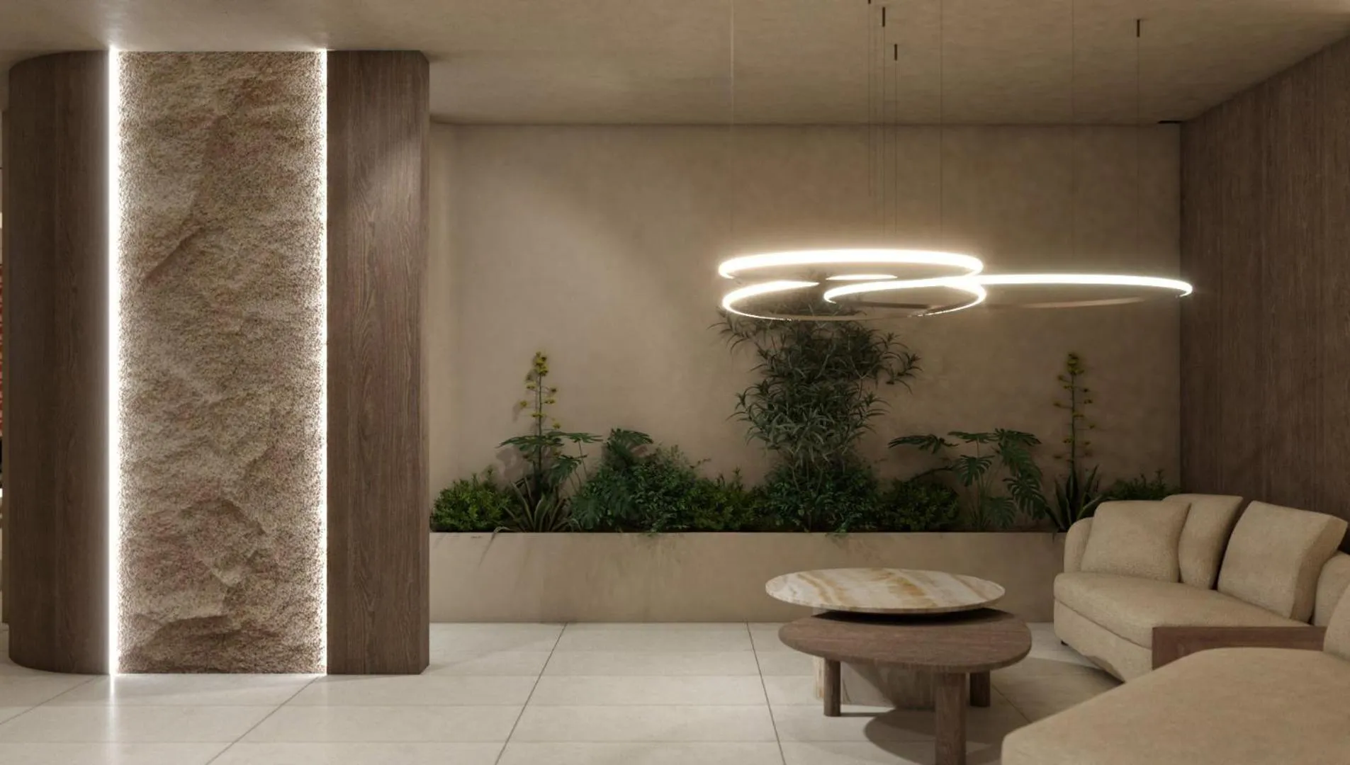 Seating area in Themis Beach Hotel