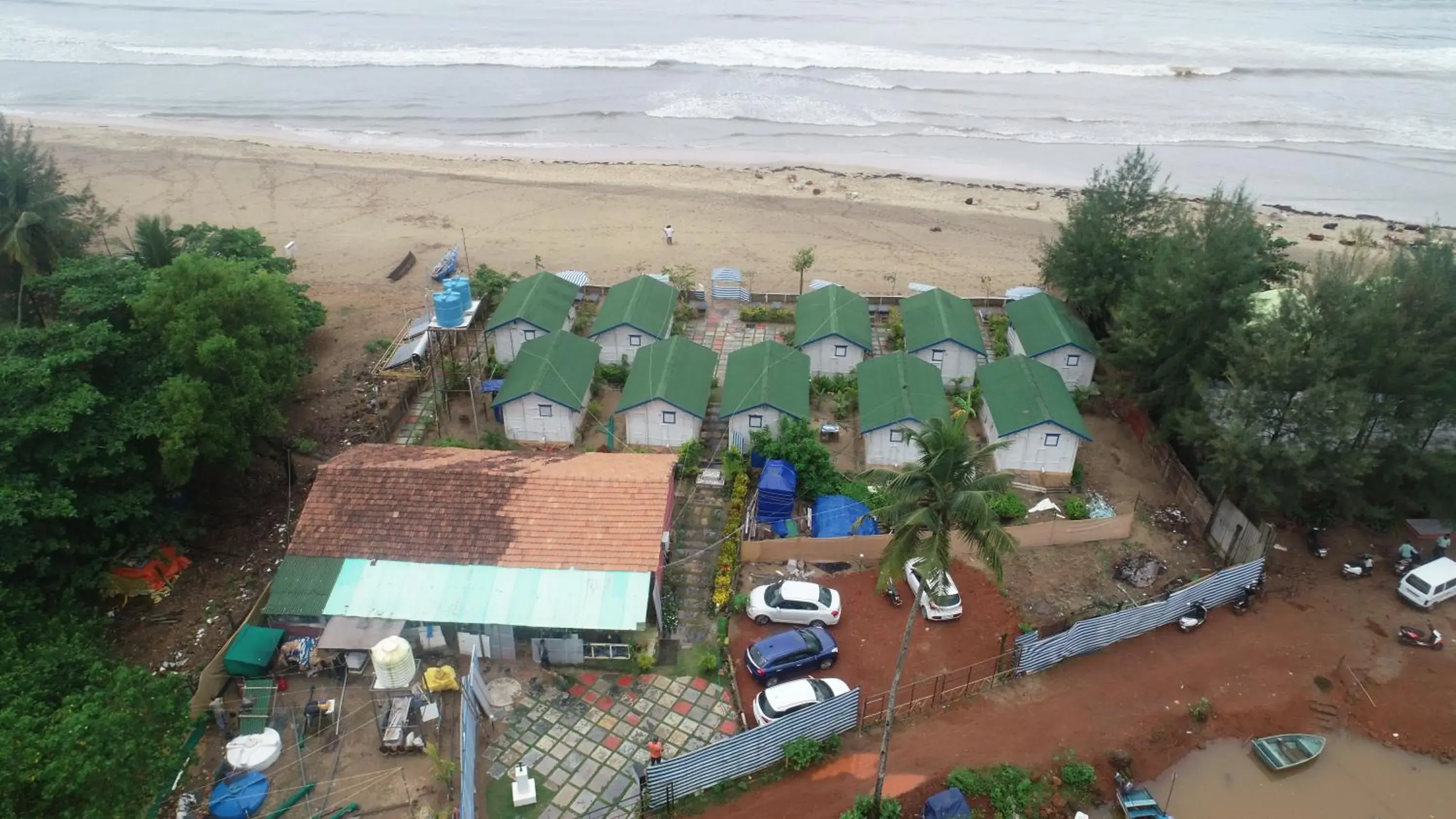 Bird's eye view in Agonda island view Bird's eye view in Agonda island view