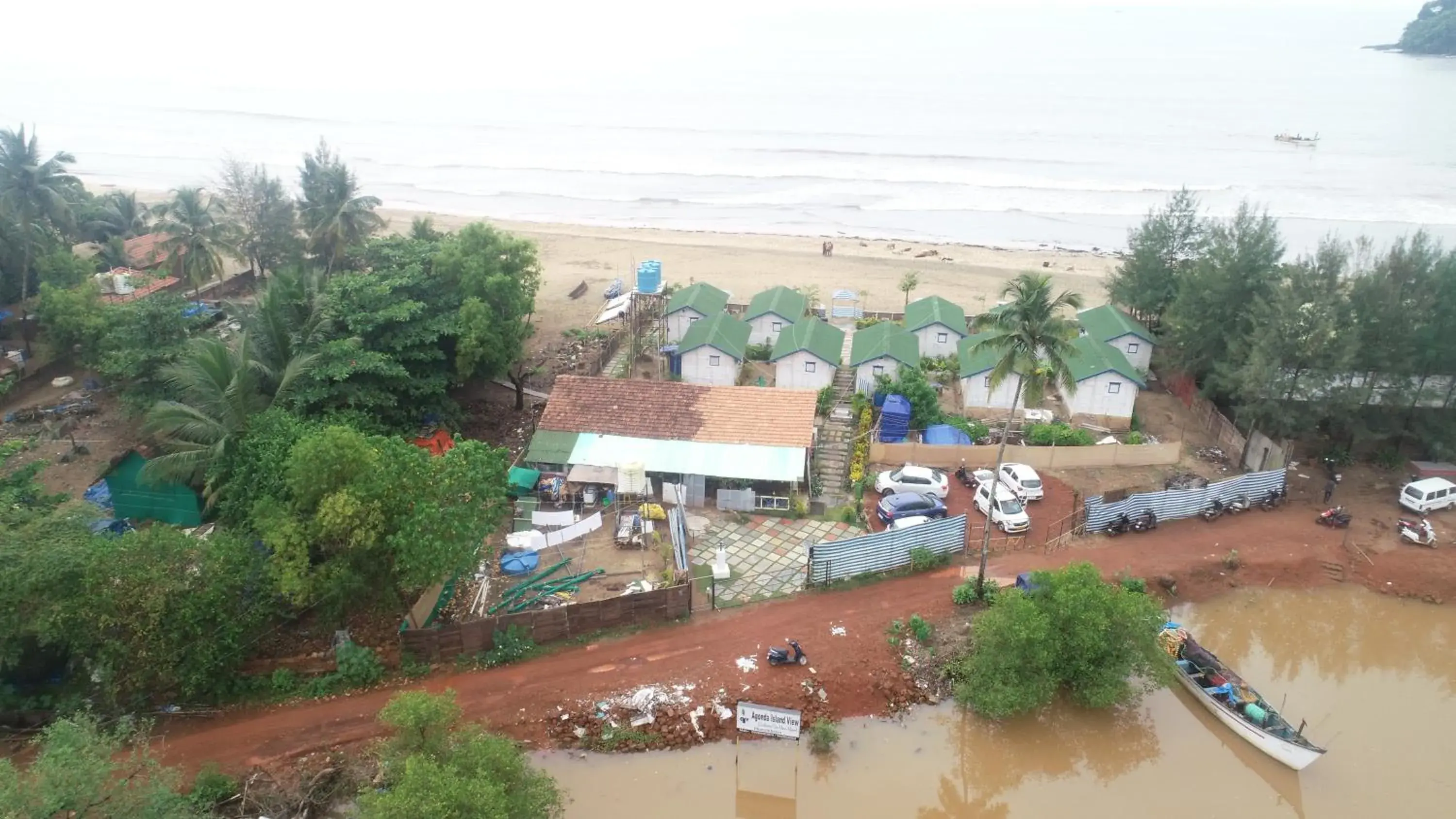 Bird's eye view in Agonda island view Bird's eye view in Agonda island view