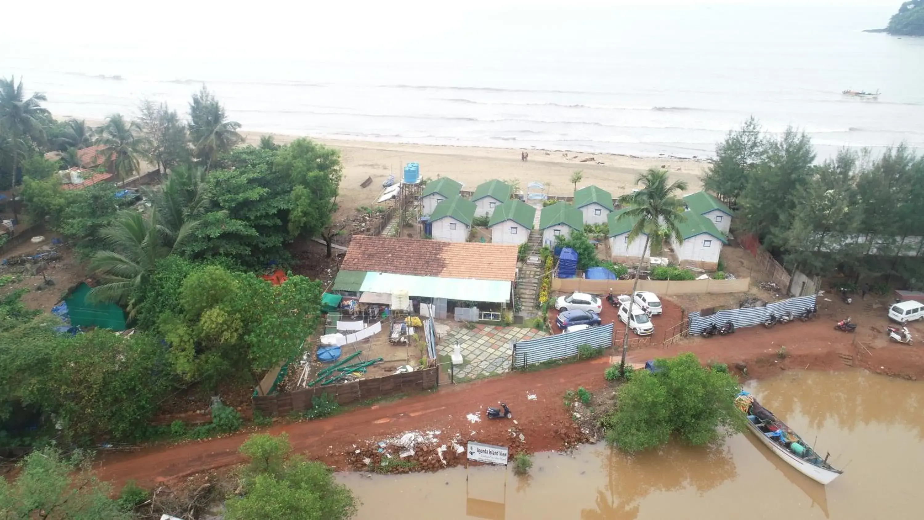 Beach in Agonda island view Beach in Agonda island view