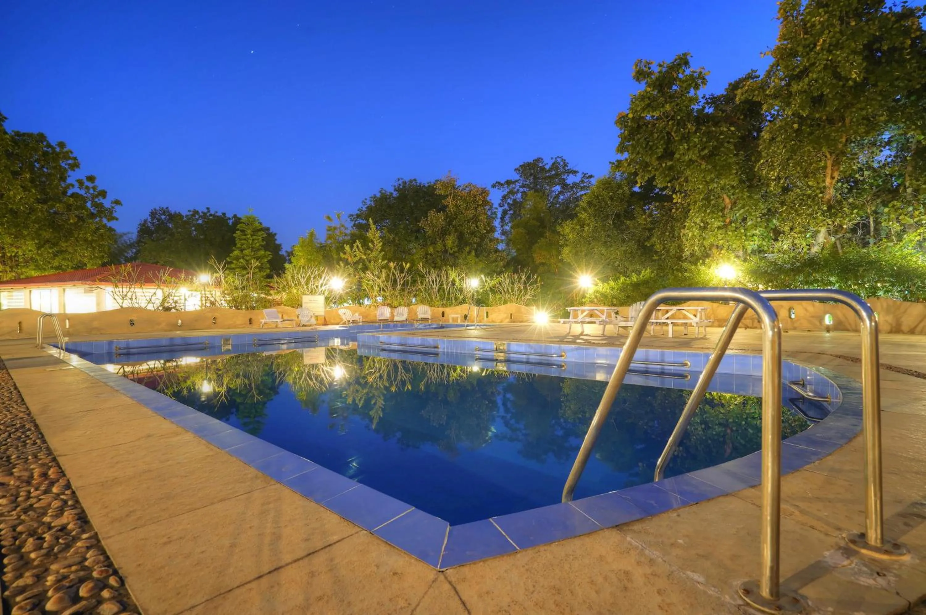 Swimming pool in Bundela Bandhavgarh by Octave
