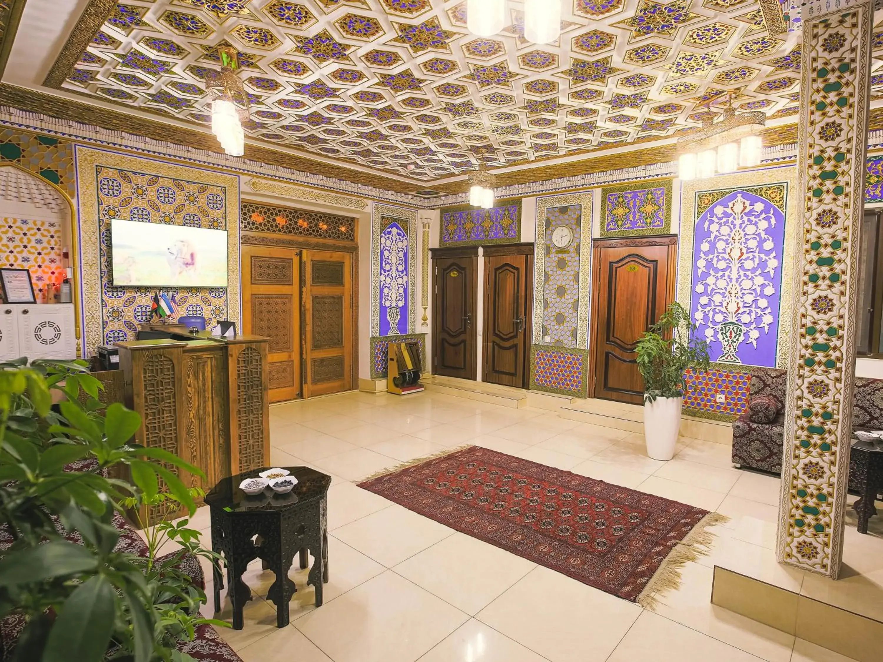 Lobby or reception in Rayyan Hotel Bukhara Lobby or reception in Rayyan Hotel Bukhara
