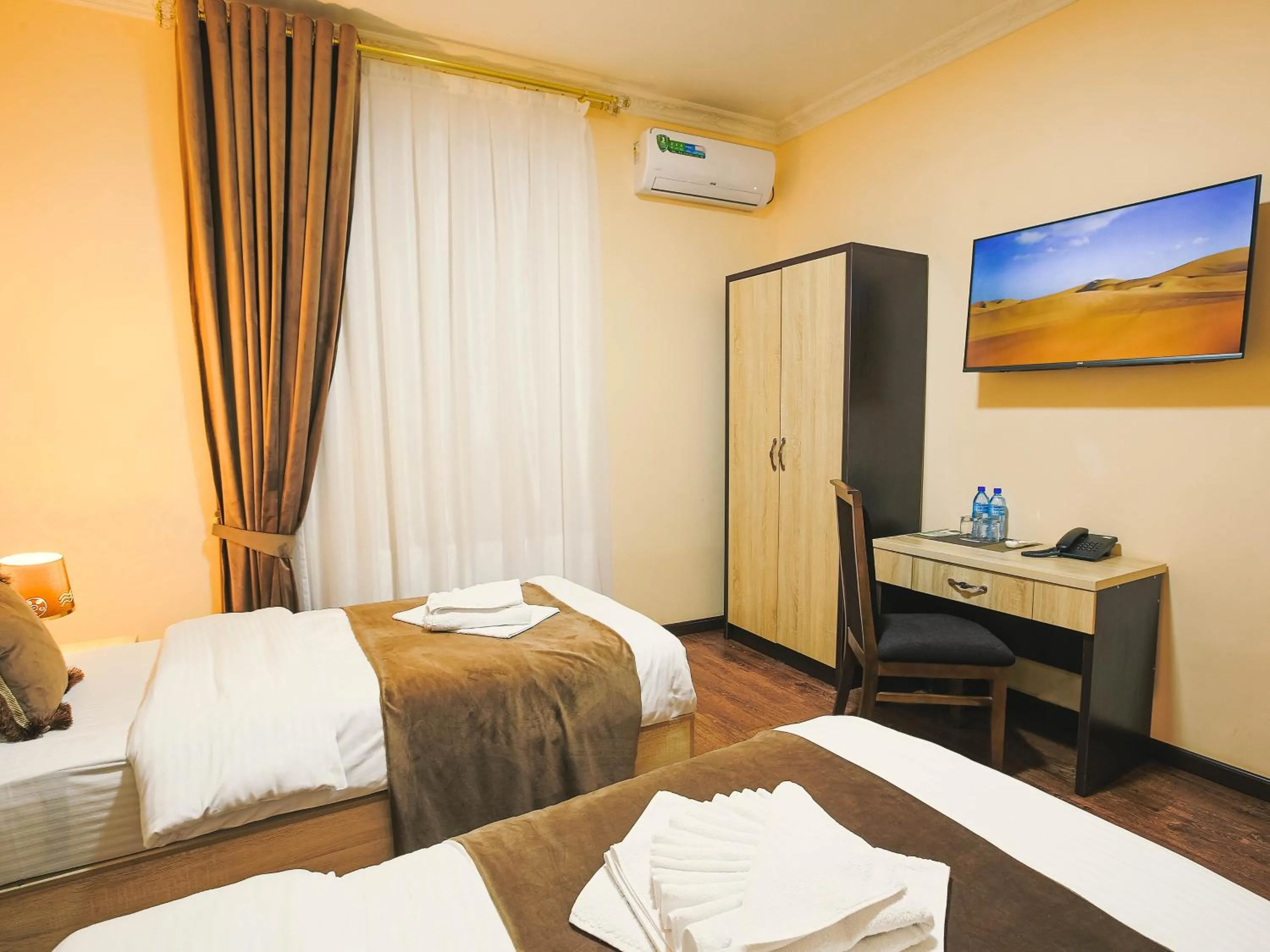 Bed in Rayyan Hotel Bukhara