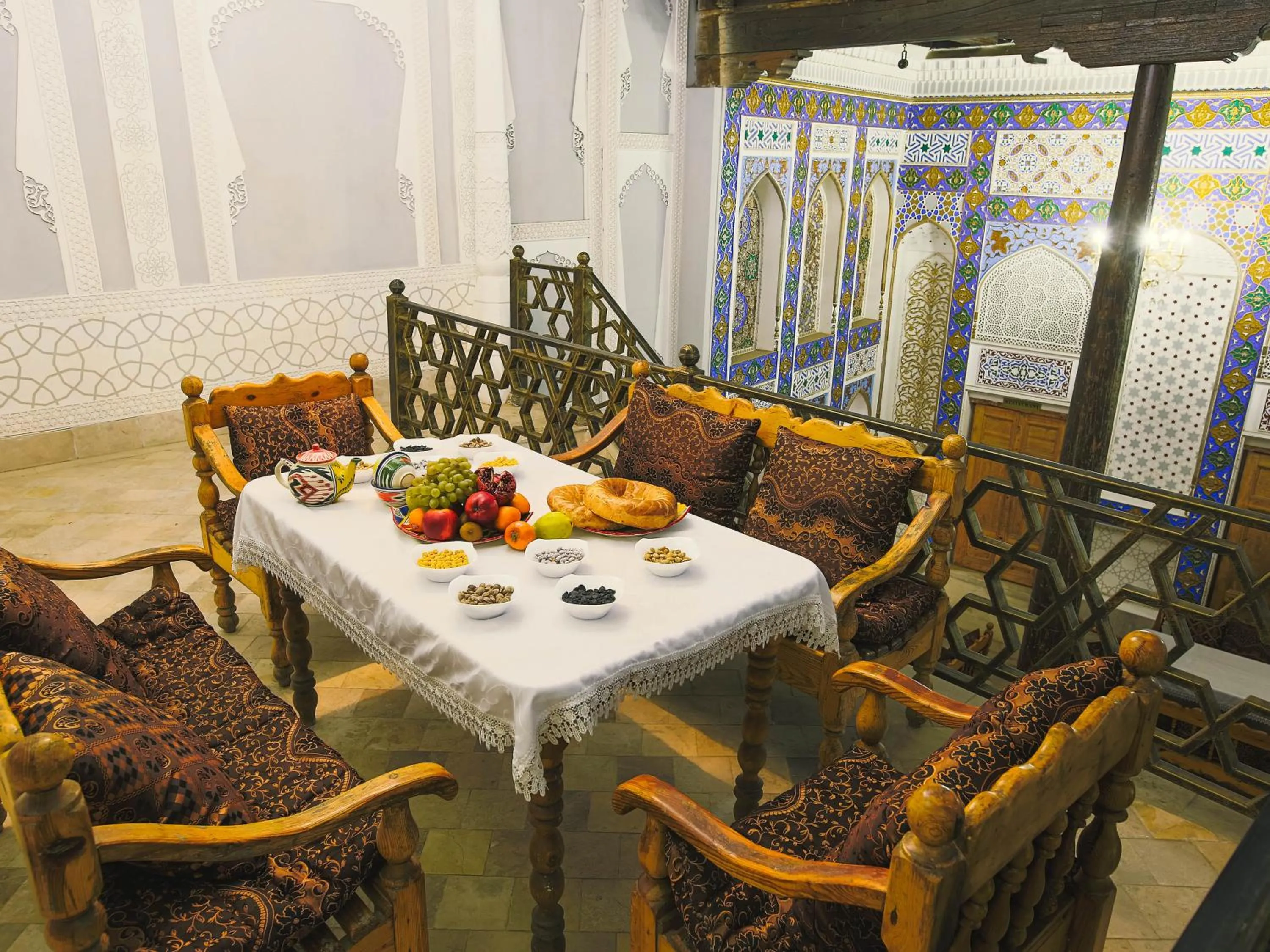 Patio in Rayyan Hotel Bukhara