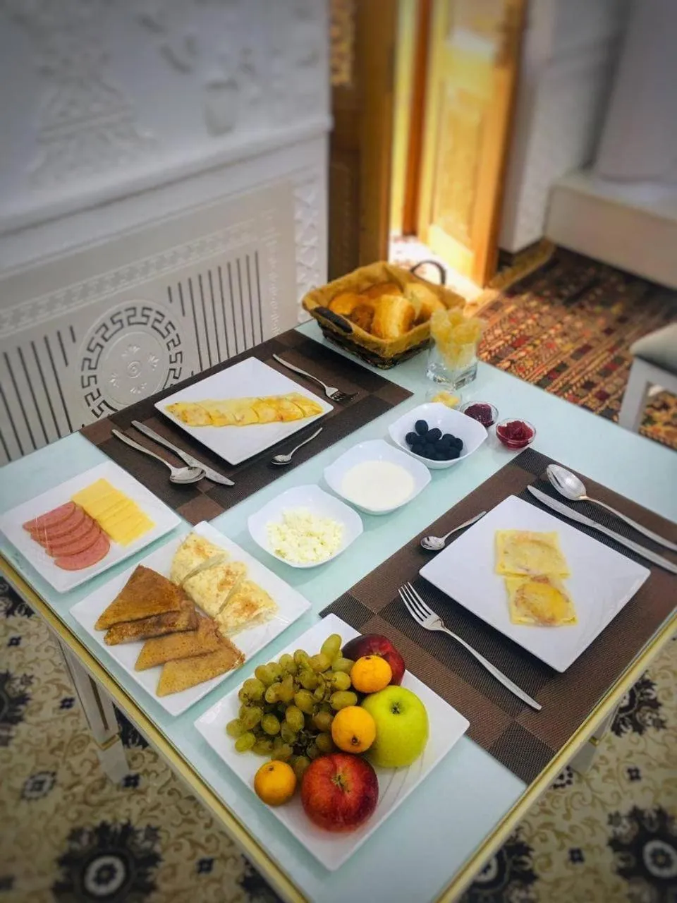 Breakfast in Rayyan Hotel Bukhara
