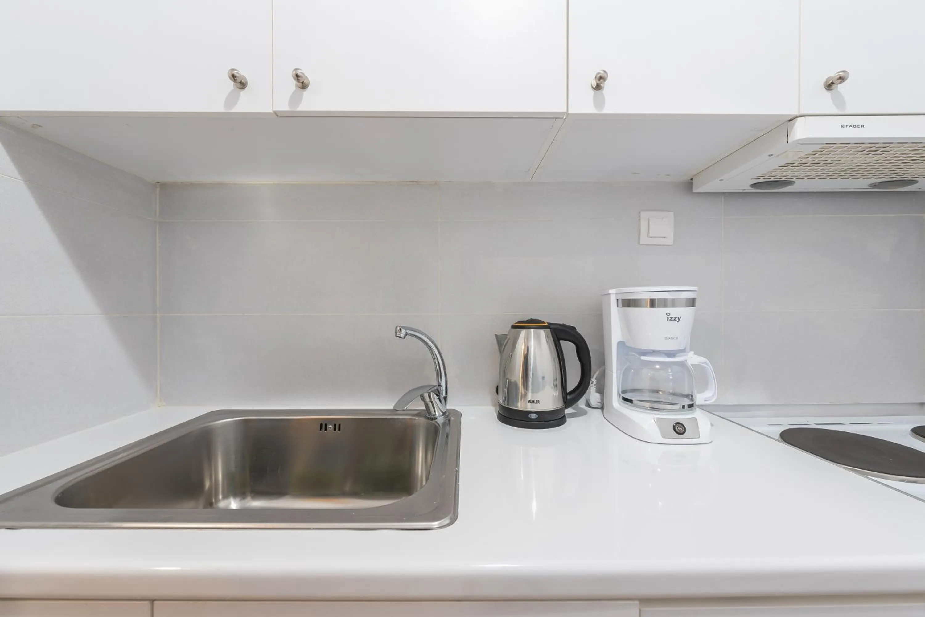 Kitchen or kitchenette in Apartment at Megaro Mousikis st semi basement 1bed 2 pers by MPS