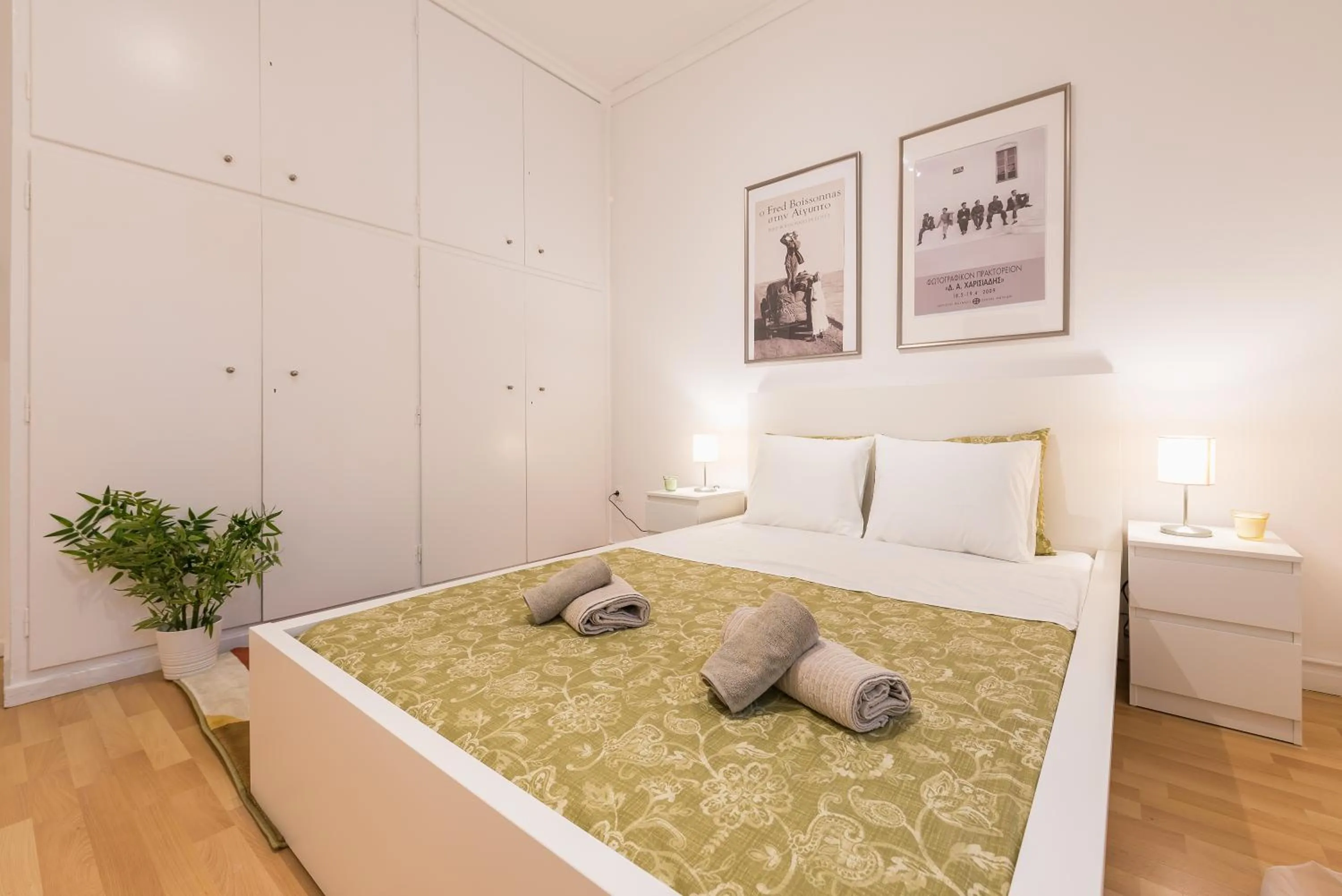 Bedroom, Bed in Apartment at Megaro Mousikis st semi basement 1bed 2 pers by MPS