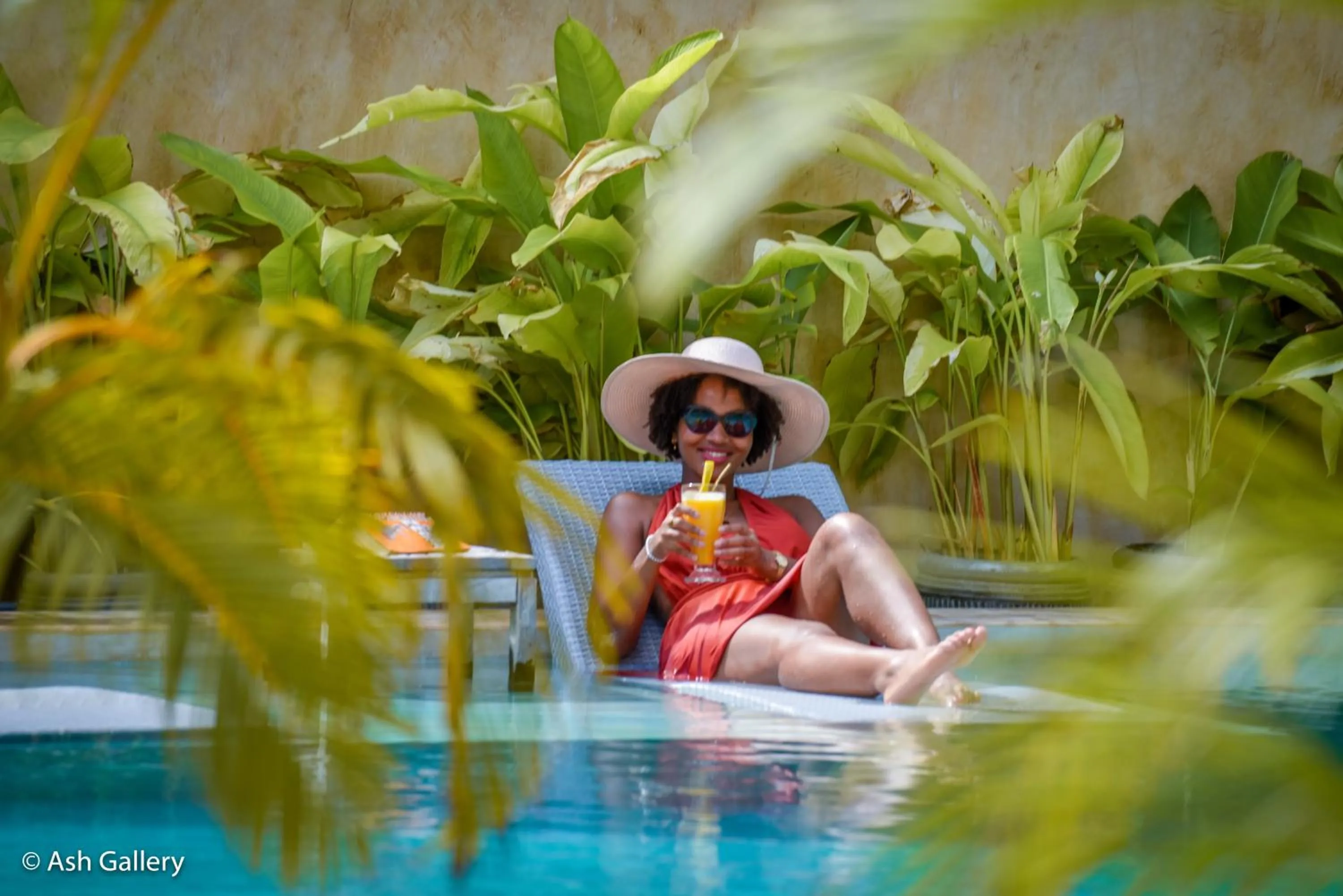 Pool view in Chikachika Beach B&B