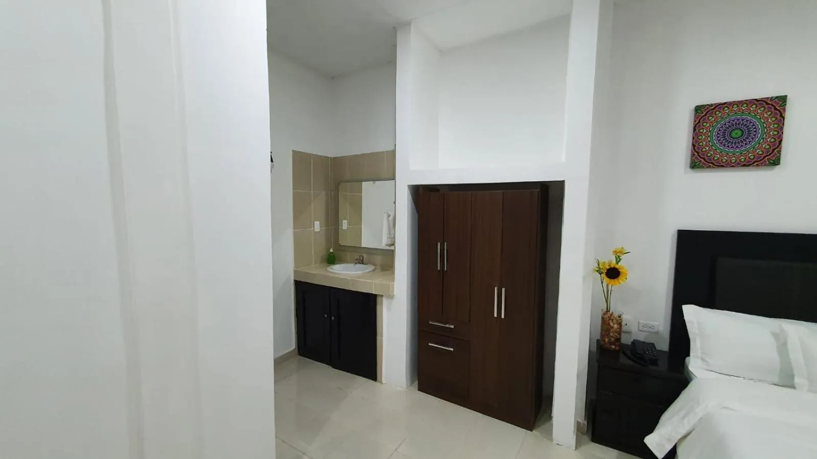 Bathroom, Bed in Hotel boutique turquesa