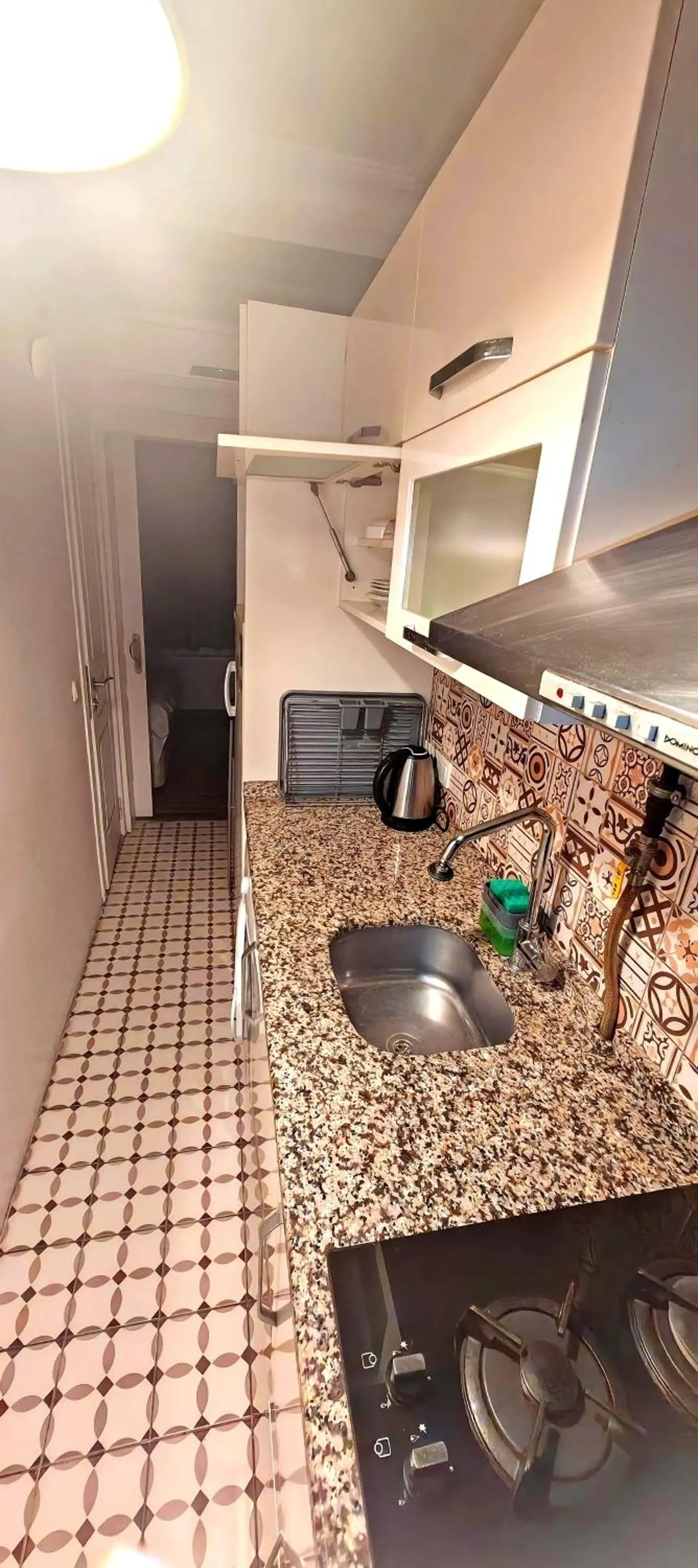 Kitchen or kitchenette in Mimoza İstiklal Apart Hotel