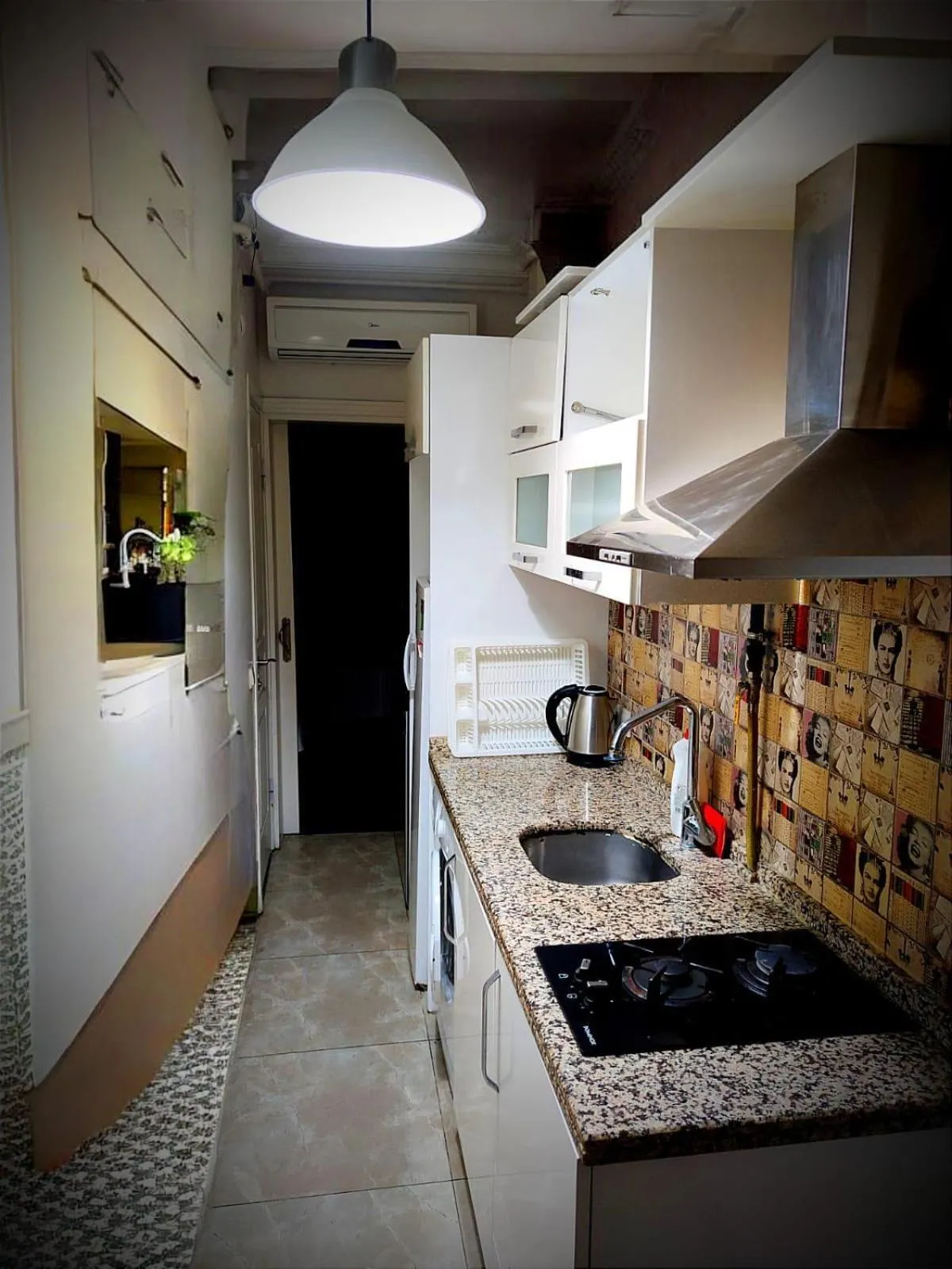 Kitchen or kitchenette in Mimoza İstiklal Apart Hotel