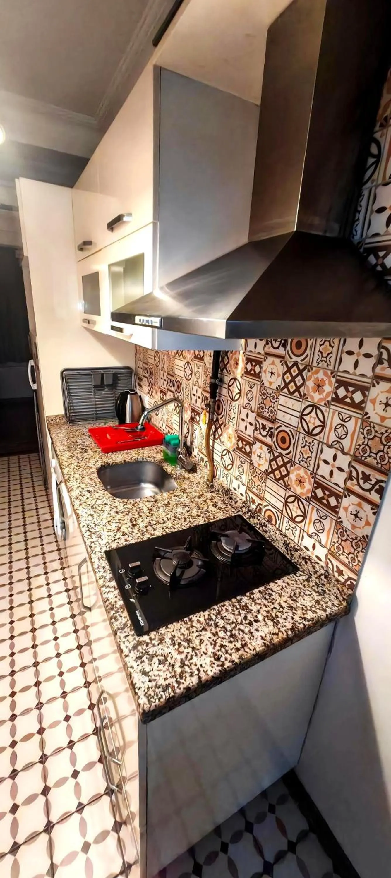 Kitchen or kitchenette in Mimoza İstiklal Apart Hotel