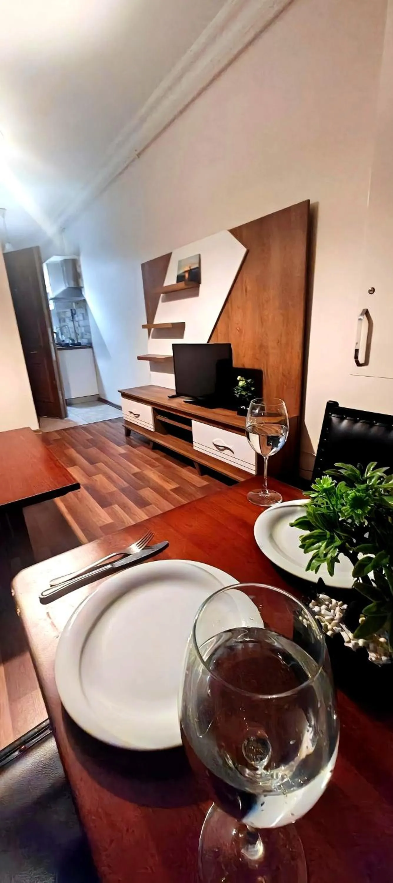 Kitchen or kitchenette in Mimoza İstiklal Apart Hotel