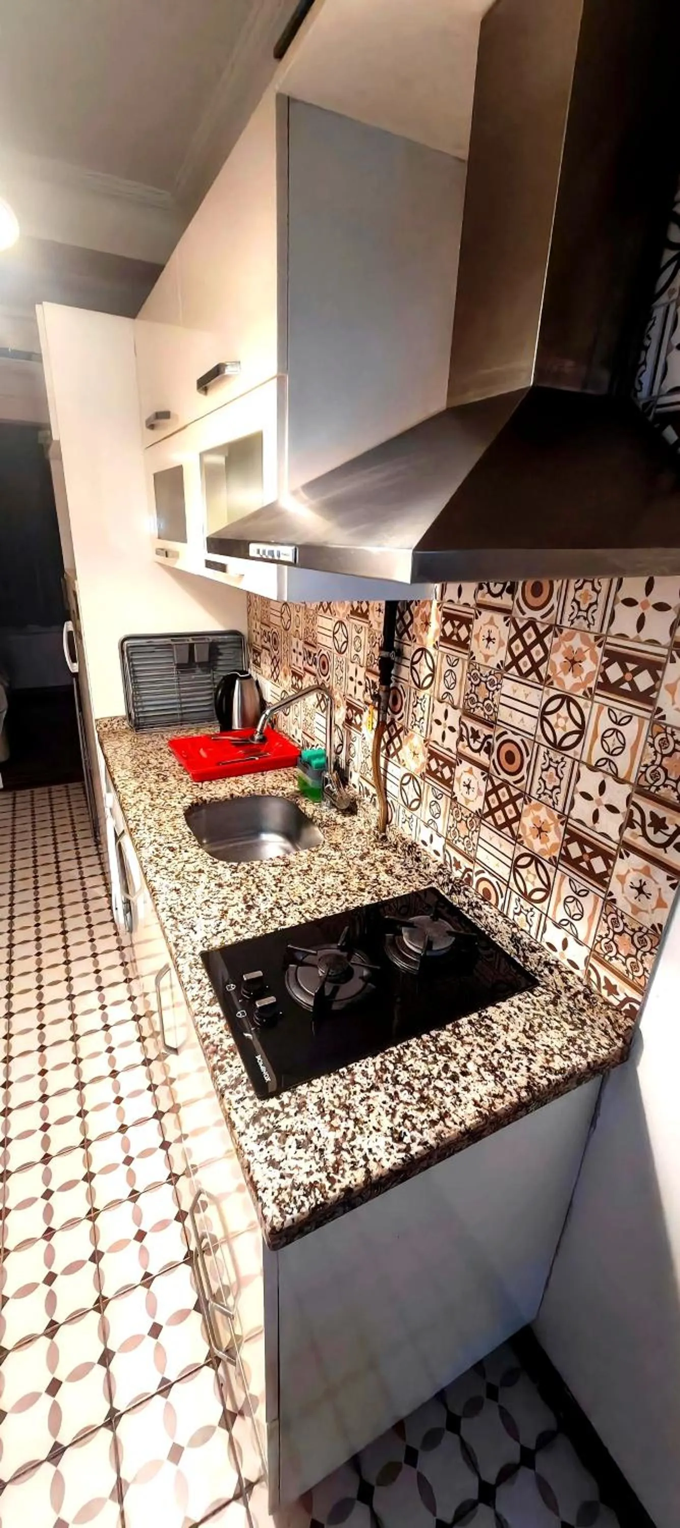 Kitchen or kitchenette in Mimoza İstiklal Apart Hotel