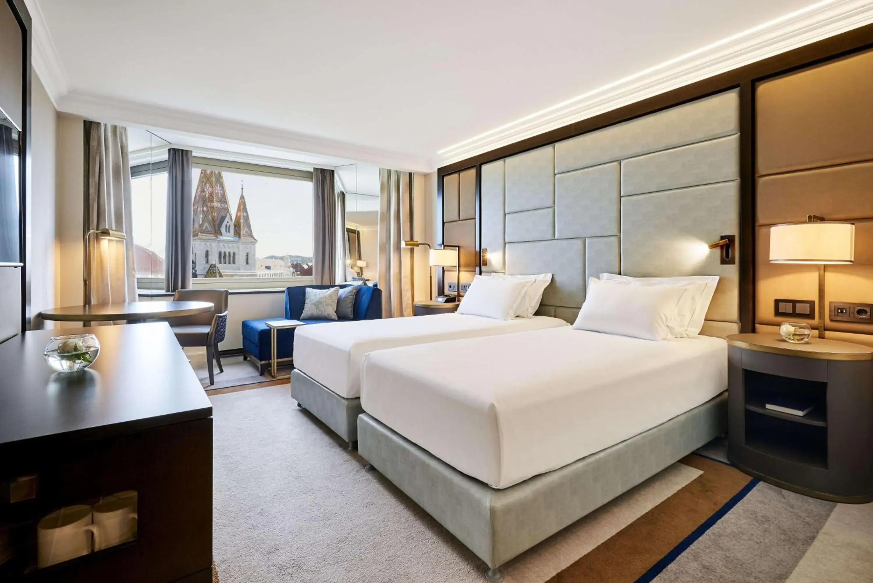 Bed in Hilton Budapest Bed in Hilton Budapest