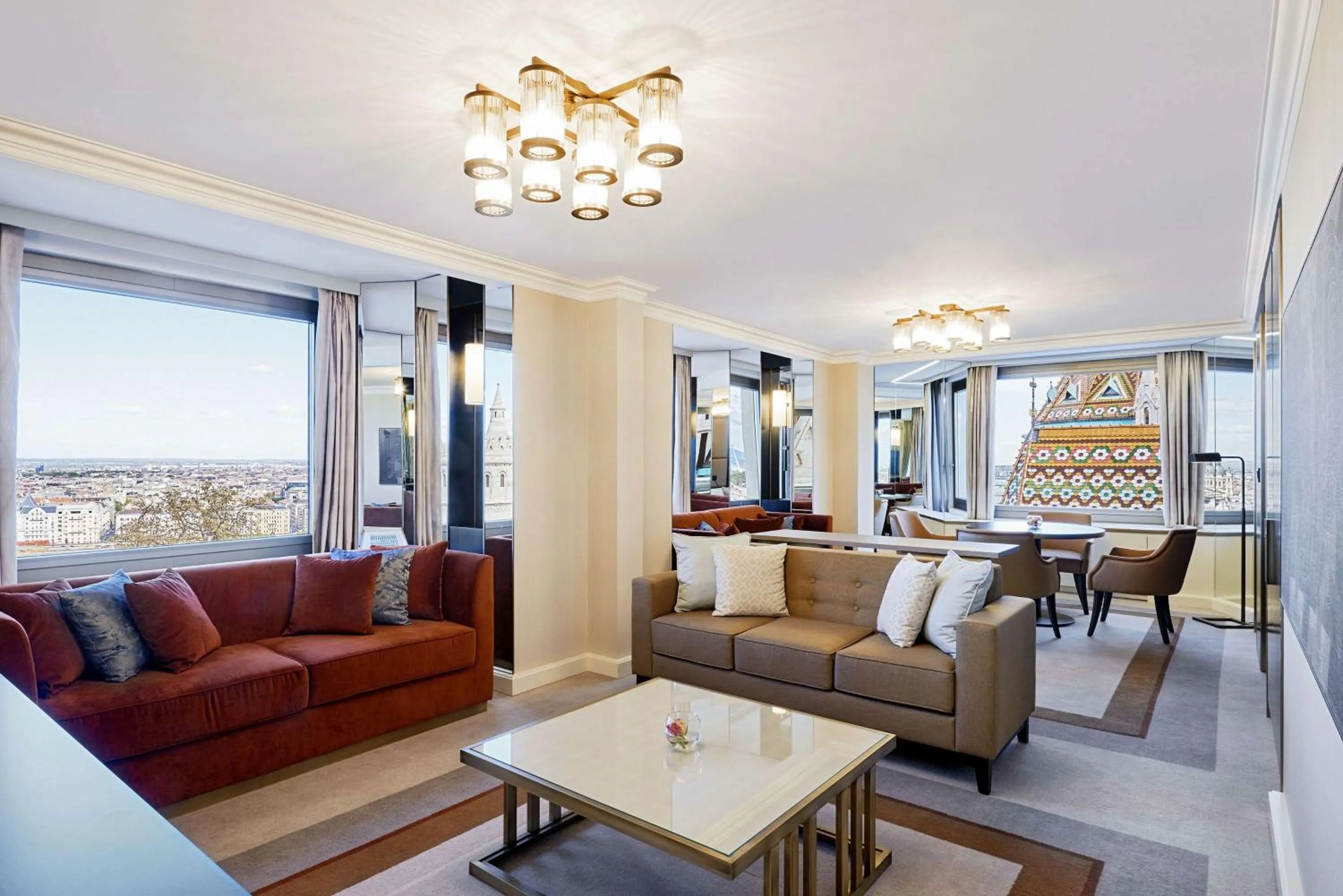 Living room in Hilton Budapest