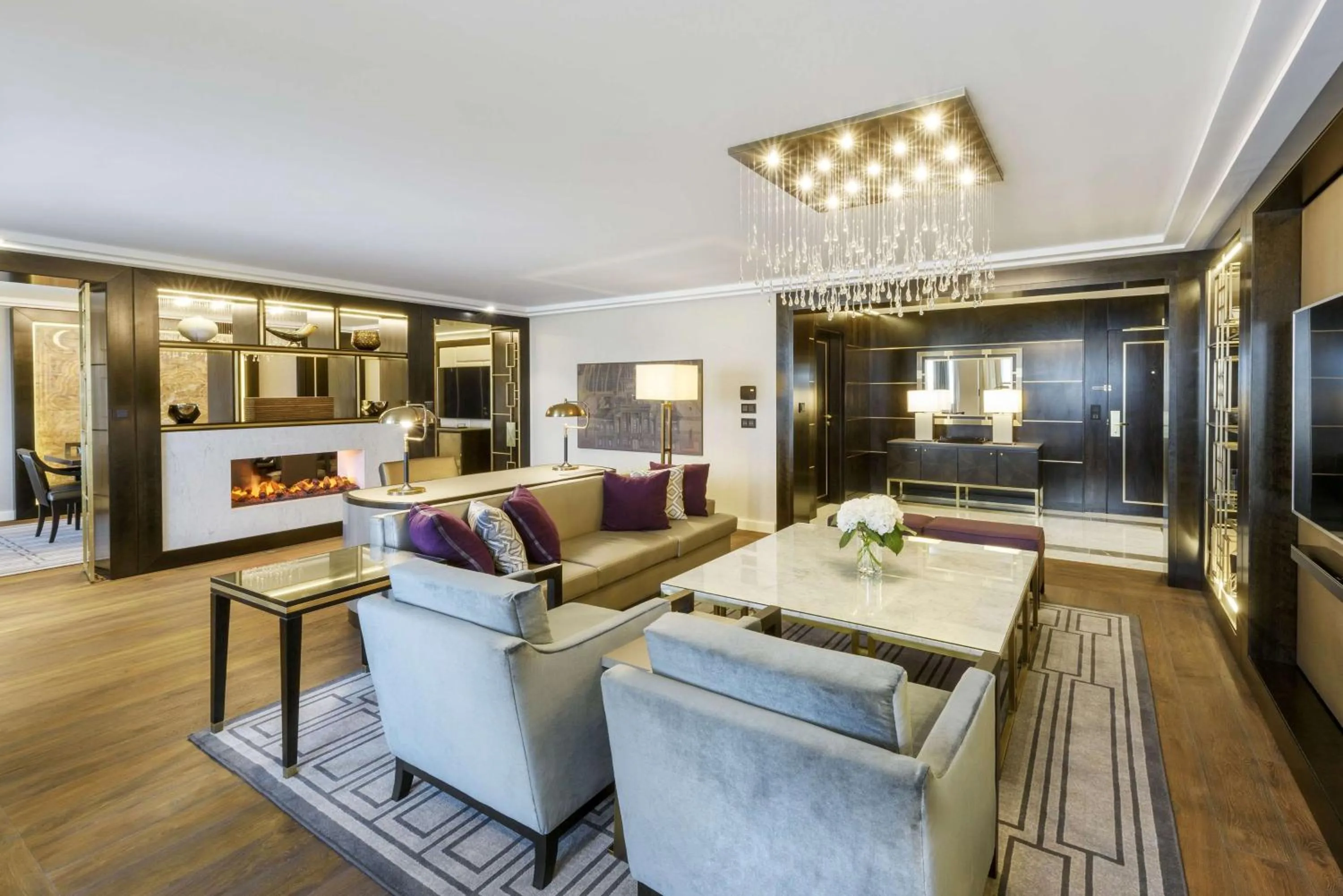 Living room in Hilton Budapest