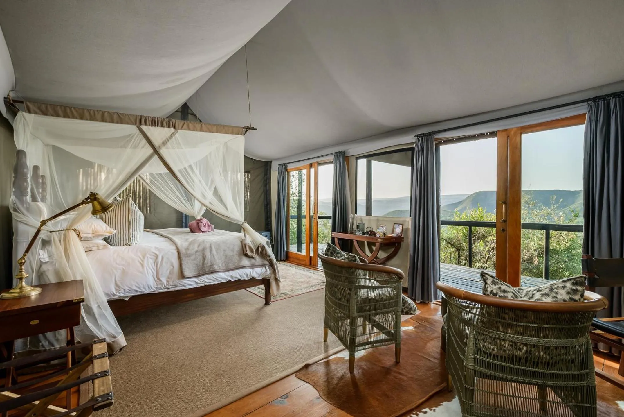 Bed in Camp Figtree by The Oyster Collection