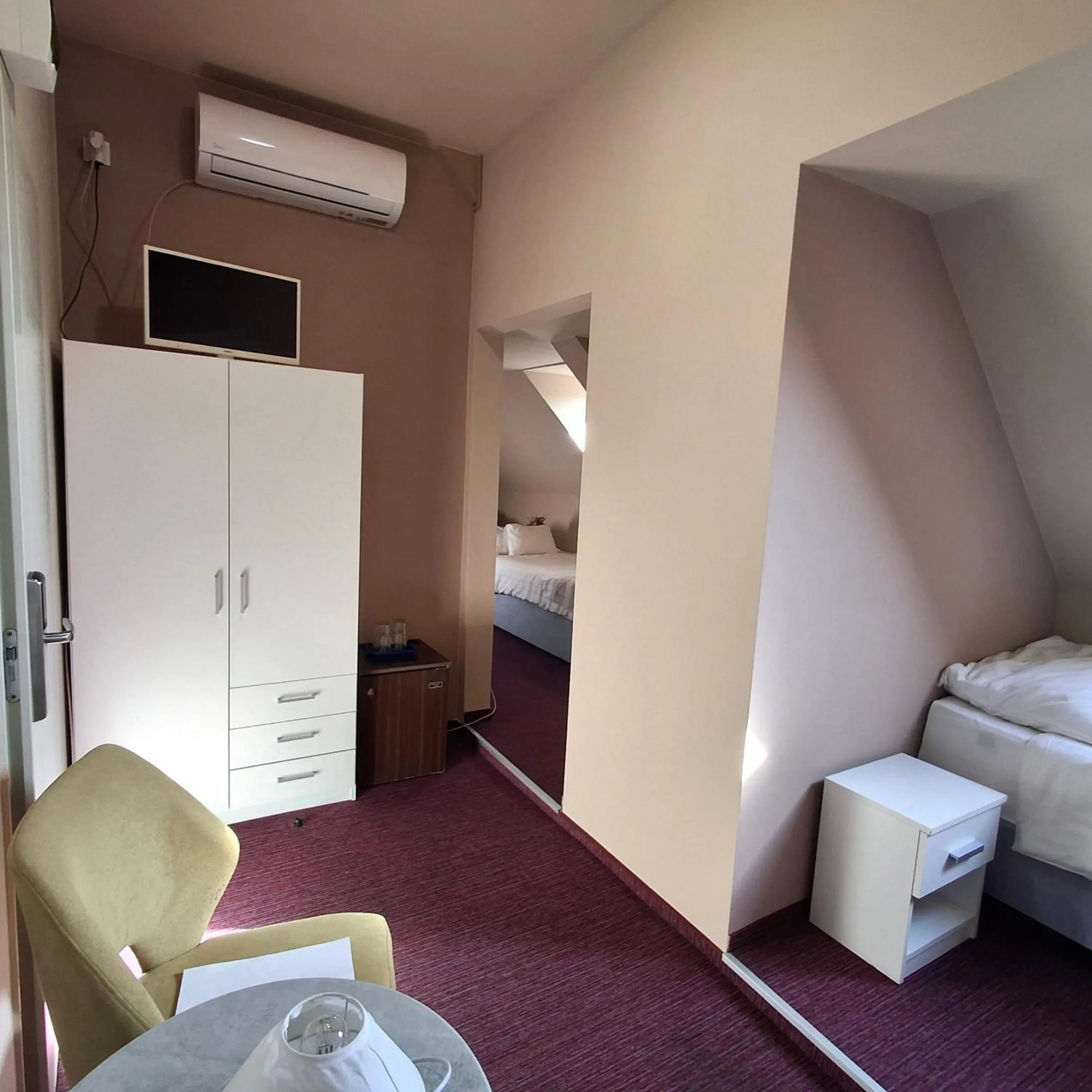 Bed in Hotel Unicornis