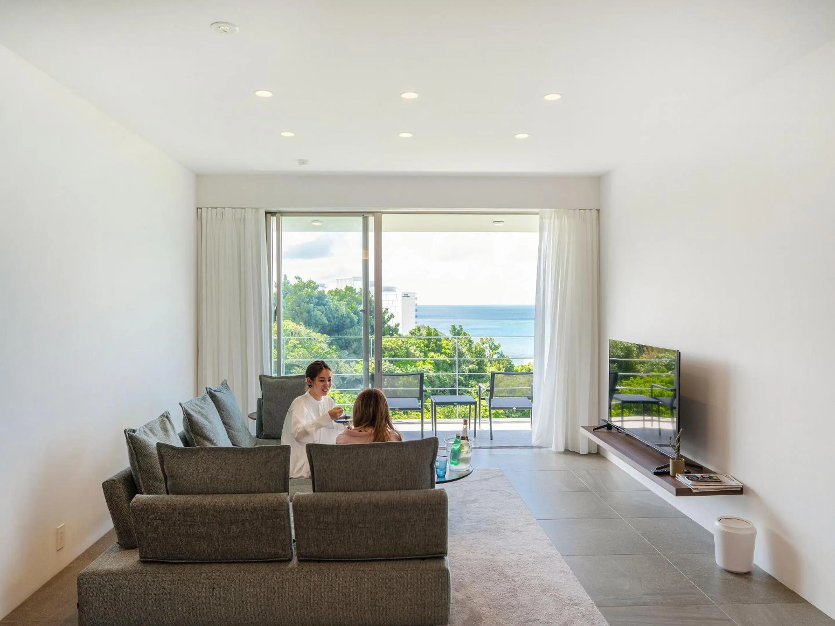 Living room in Blue Rela Luxe Resort Okinawa