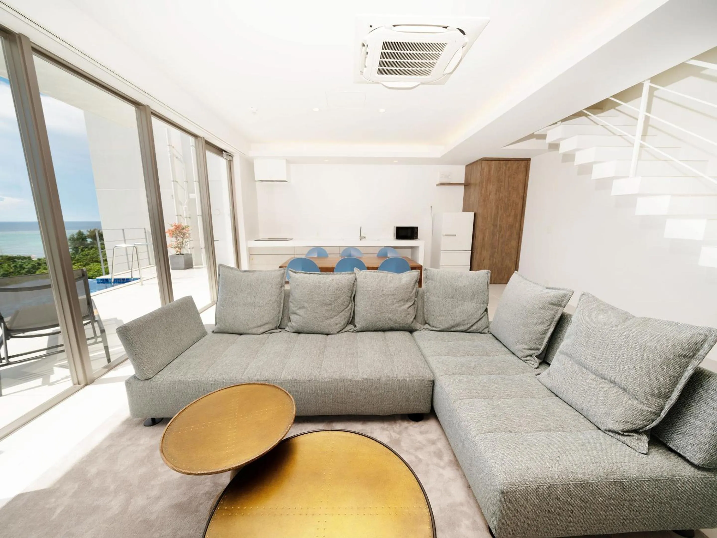 Living room in Blue Rela Luxe Resort Okinawa