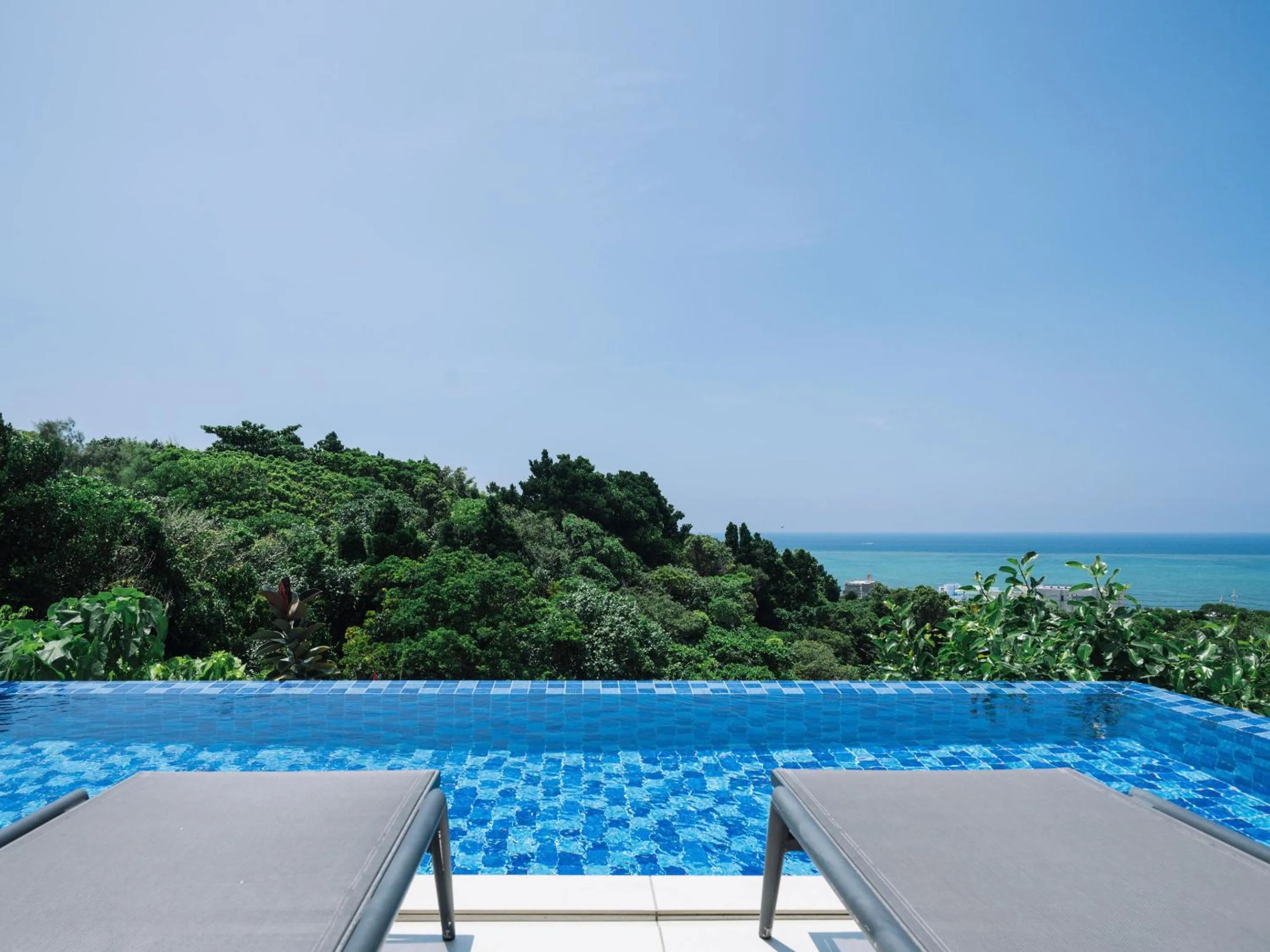 Pool view in Blue Rela Luxe Resort Okinawa
