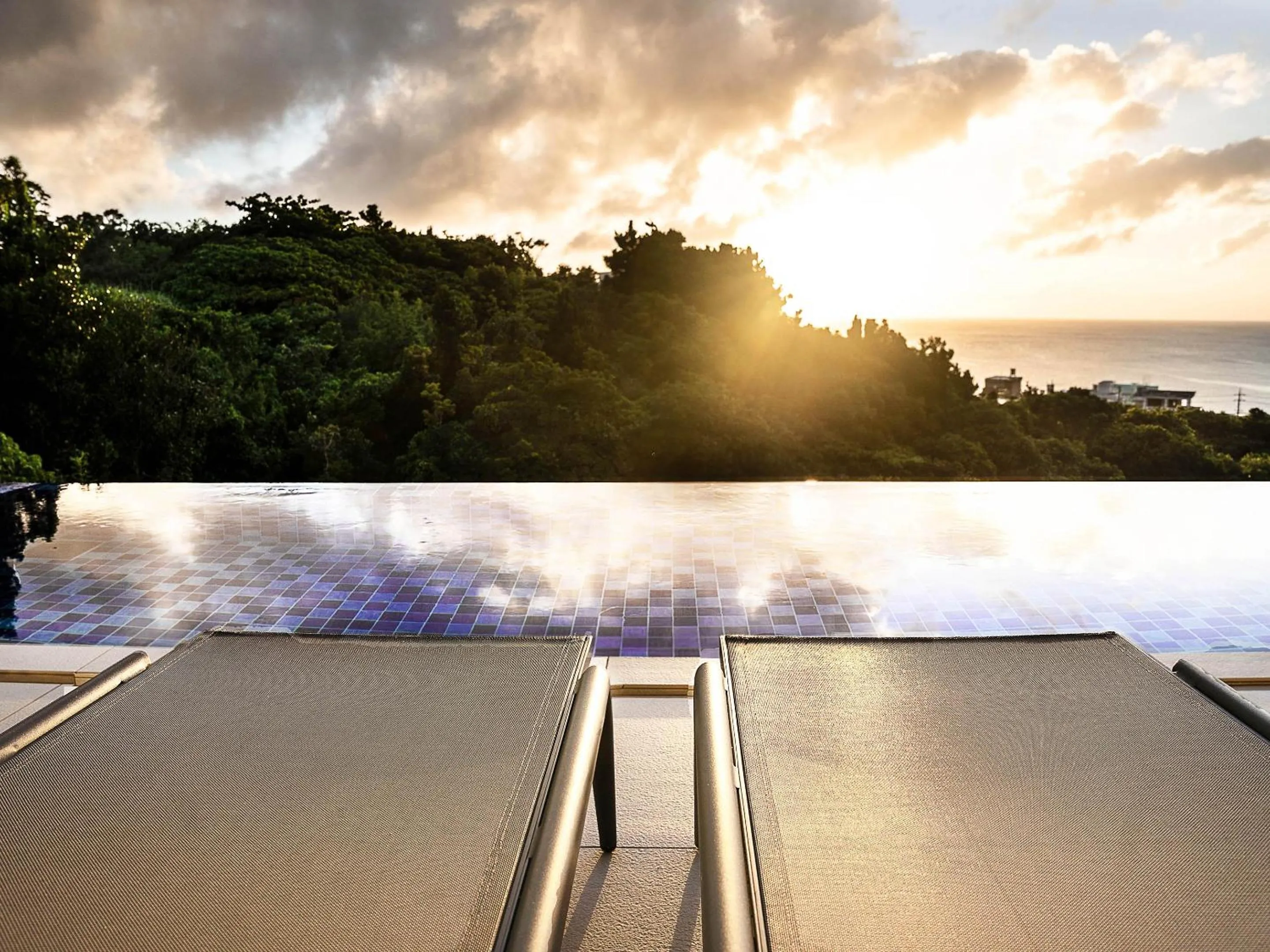 Pool view in Blue Rela Luxe Resort Okinawa