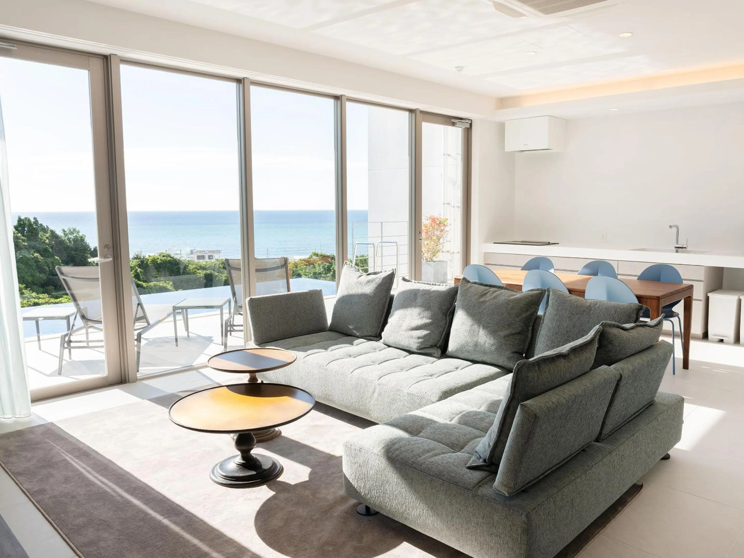 Living room in Blue Rela Luxe Resort Okinawa