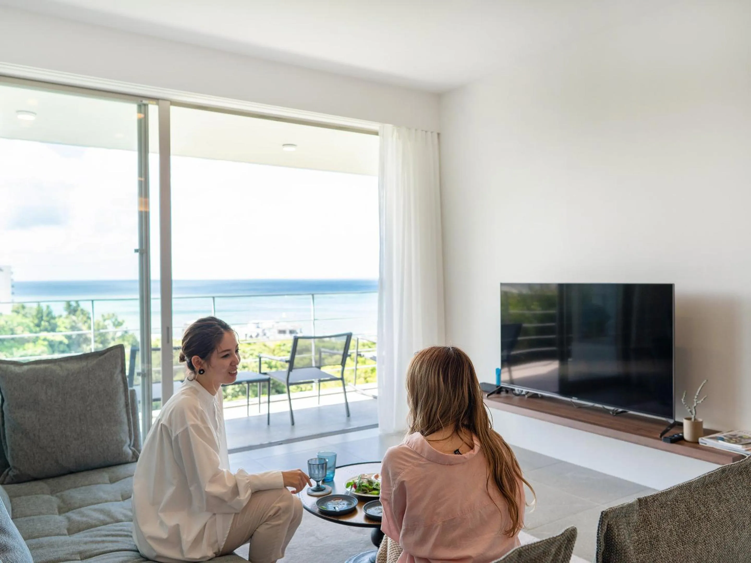 Living room in Blue Rela Luxe Resort Okinawa