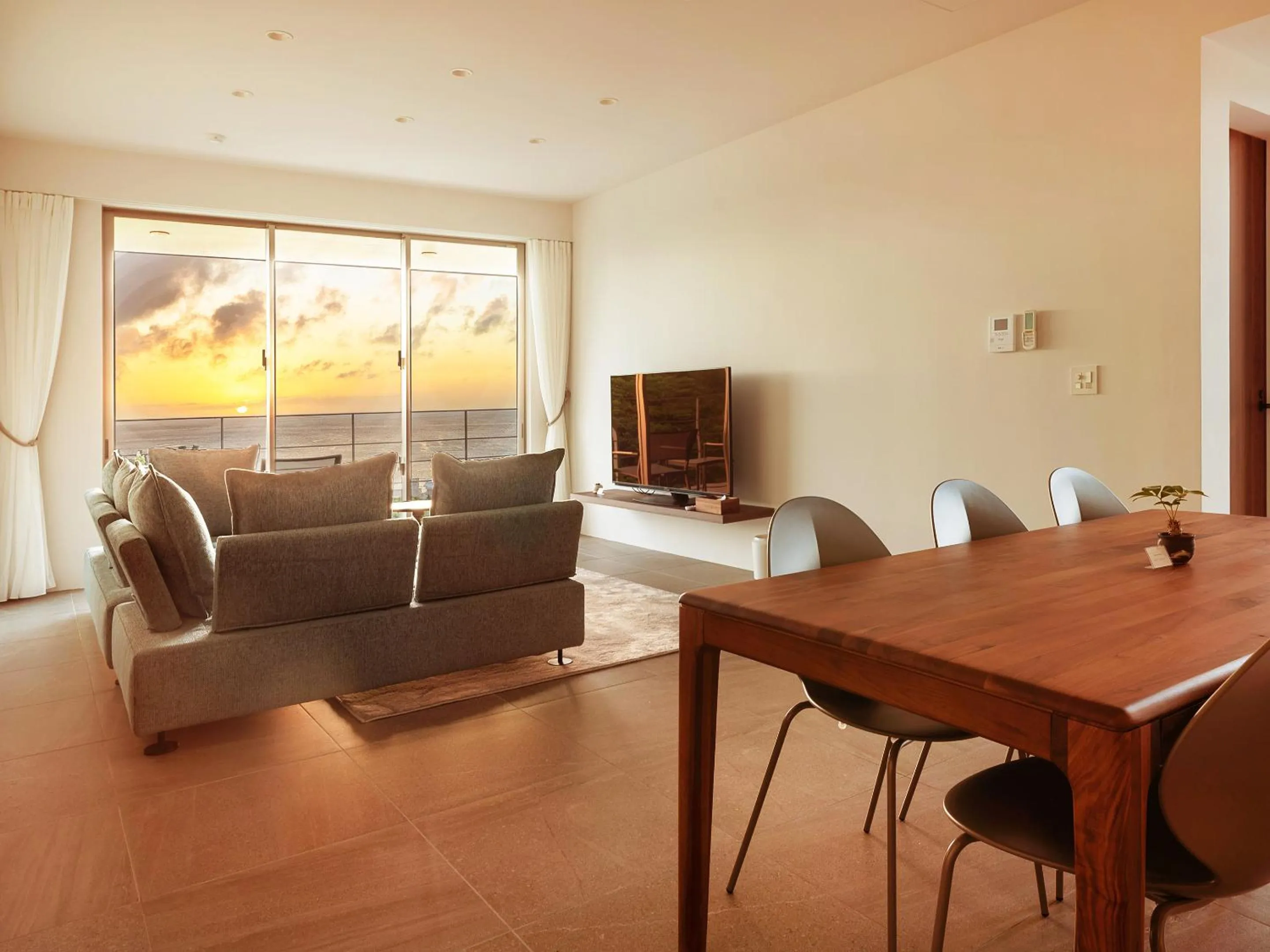 Living room in Blue Rela Luxe Resort Okinawa