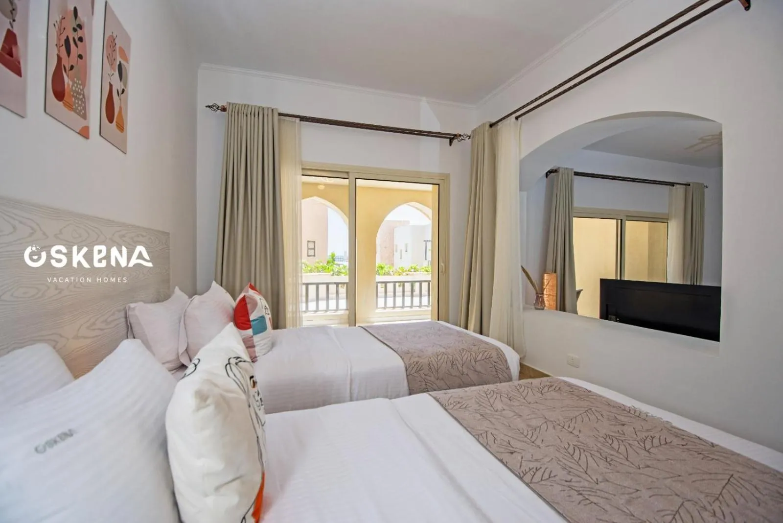 Photo of the whole room, Bed in OSKENA Azzurra Sahl Hasheesh Hurghada