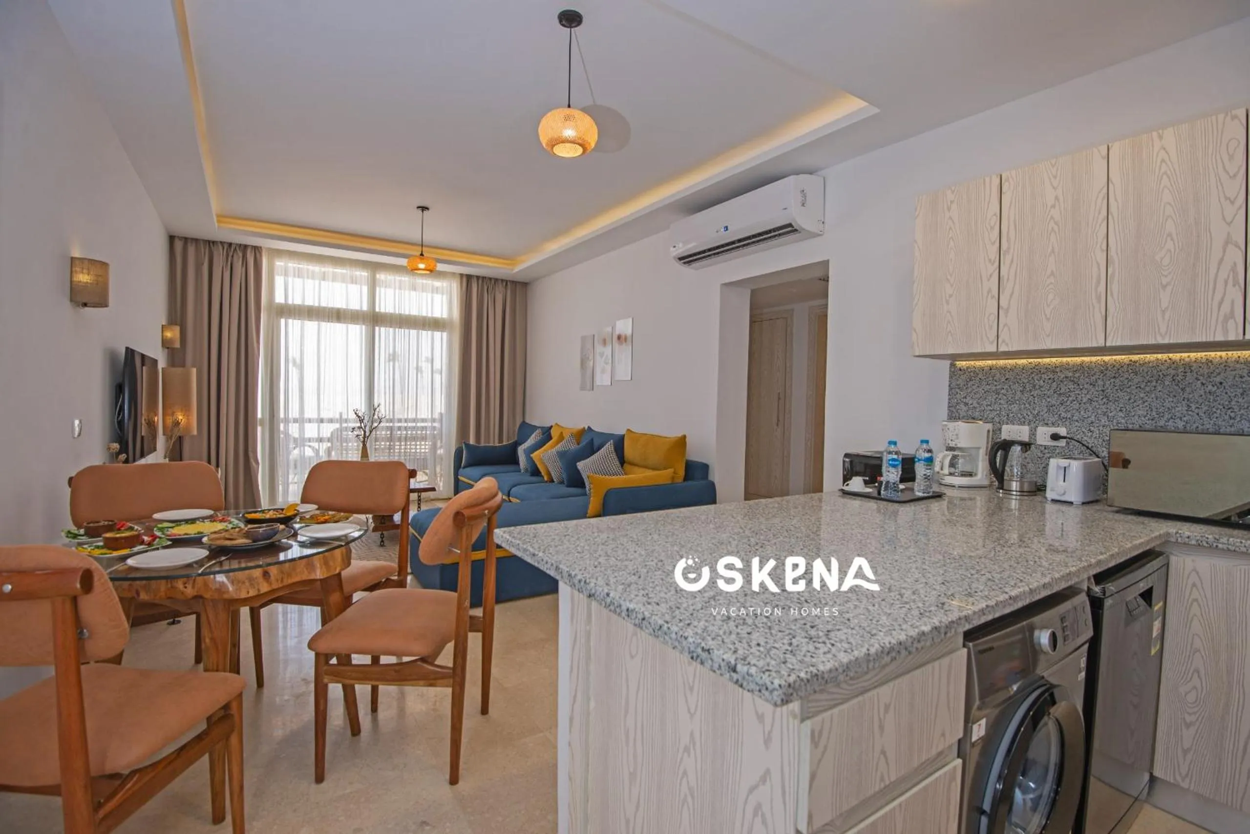 Kitchen or kitchenette in OSKENA Azzurra Sahl Hasheesh Hurghada