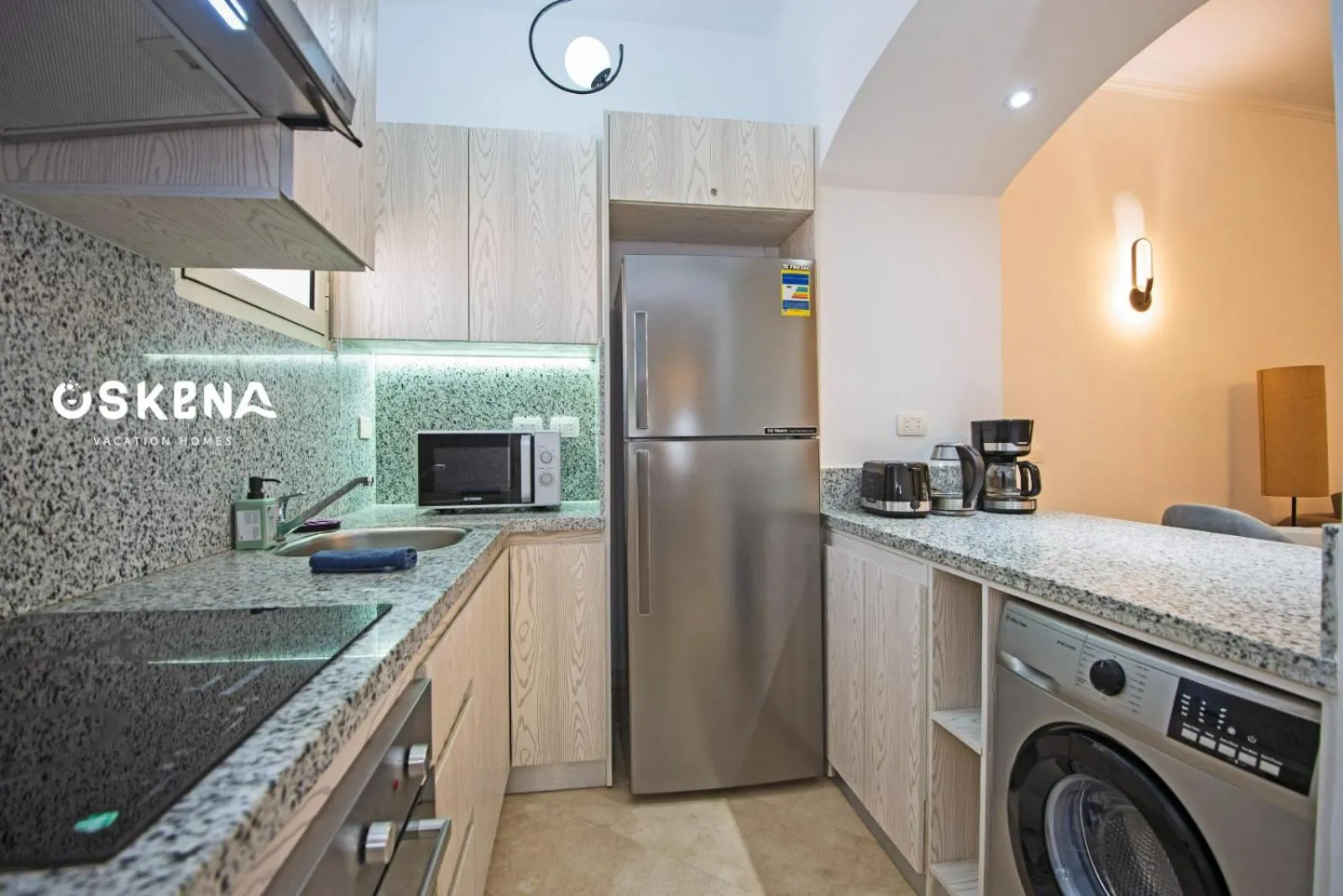 Kitchen or kitchenette in OSKENA Azzurra Sahl Hasheesh Hurghada