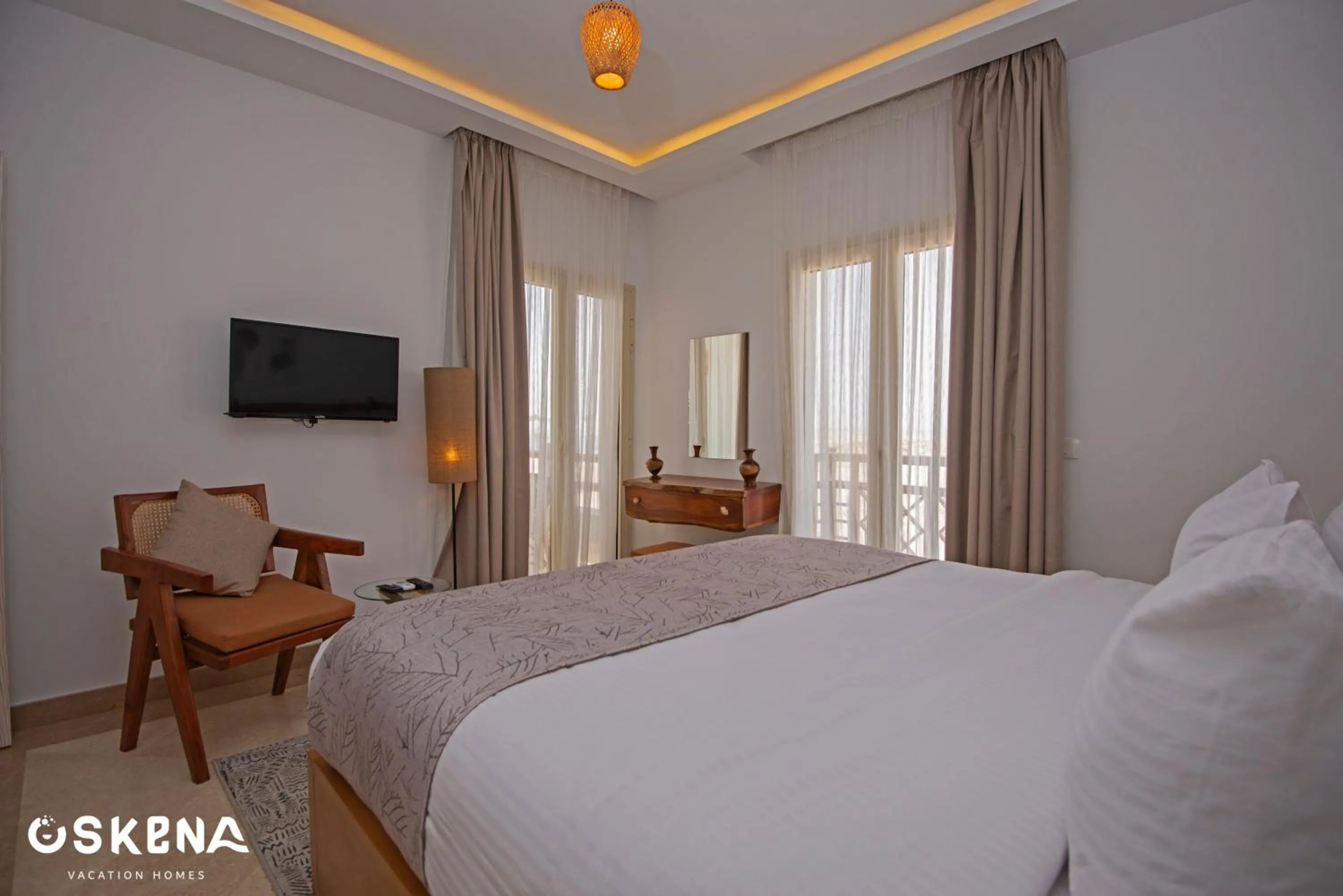 Bedroom, Bed in OSKENA Azzurra Sahl Hasheesh Hurghada