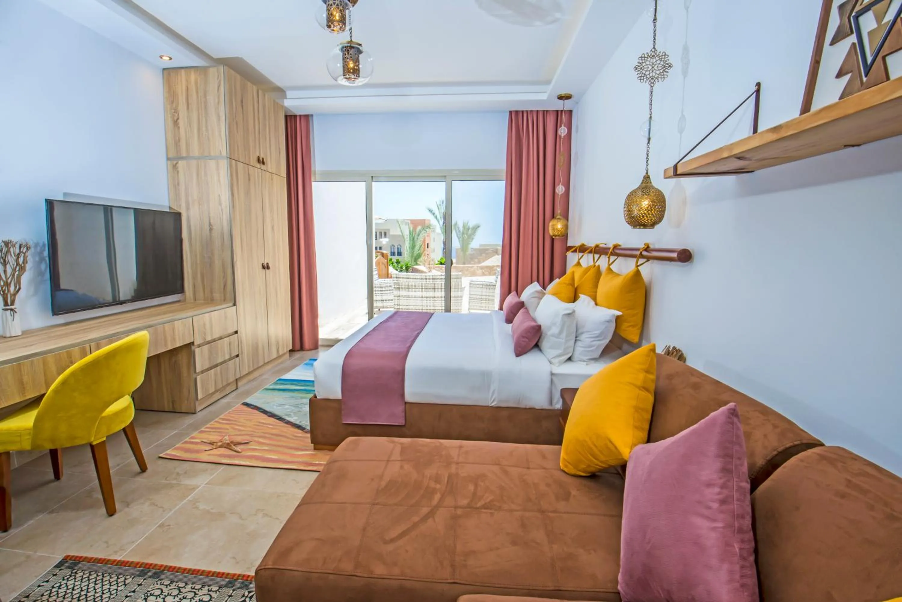 Photo of the whole room, Bed in OSKENA Azzurra Sahl Hasheesh Hurghada