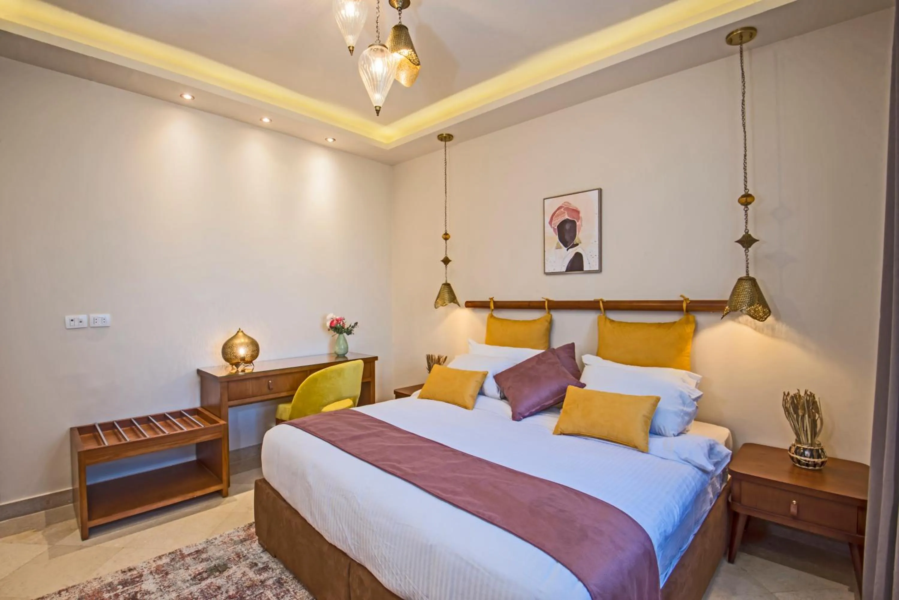 Bed in OSKENA Azzurra Sahl Hasheesh Hurghada