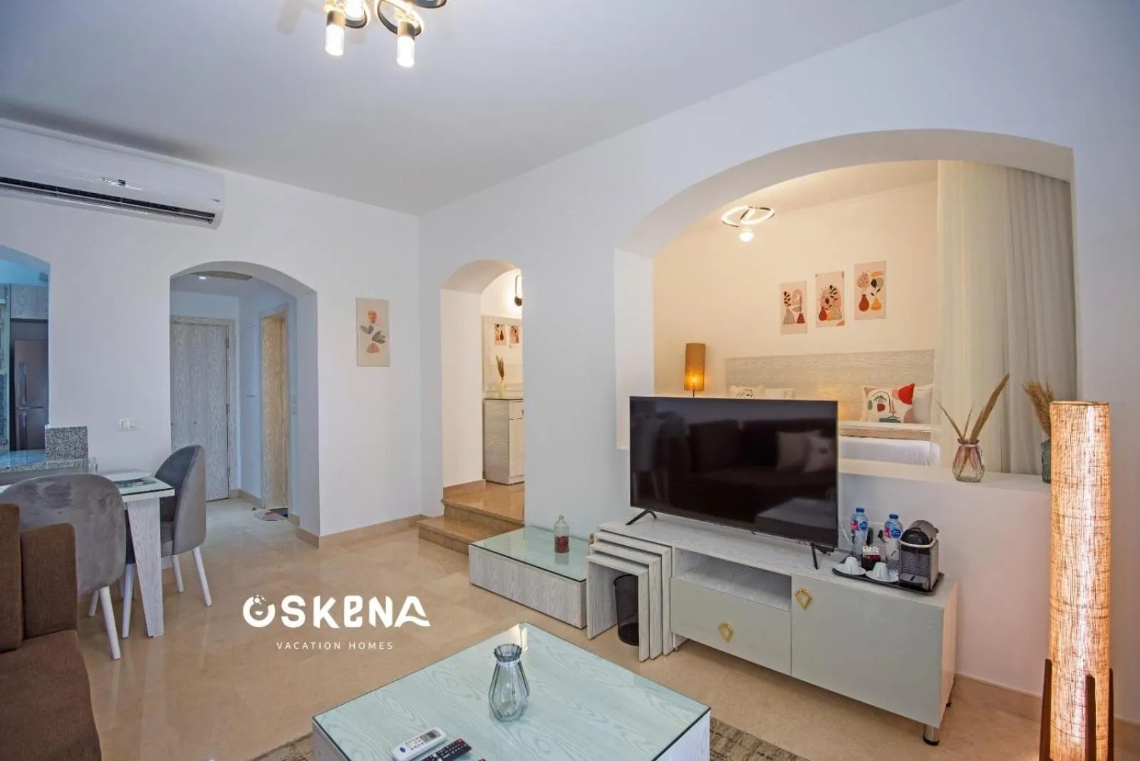 Communal lounge/ TV room in OSKENA Azzurra Sahl Hasheesh Hurghada