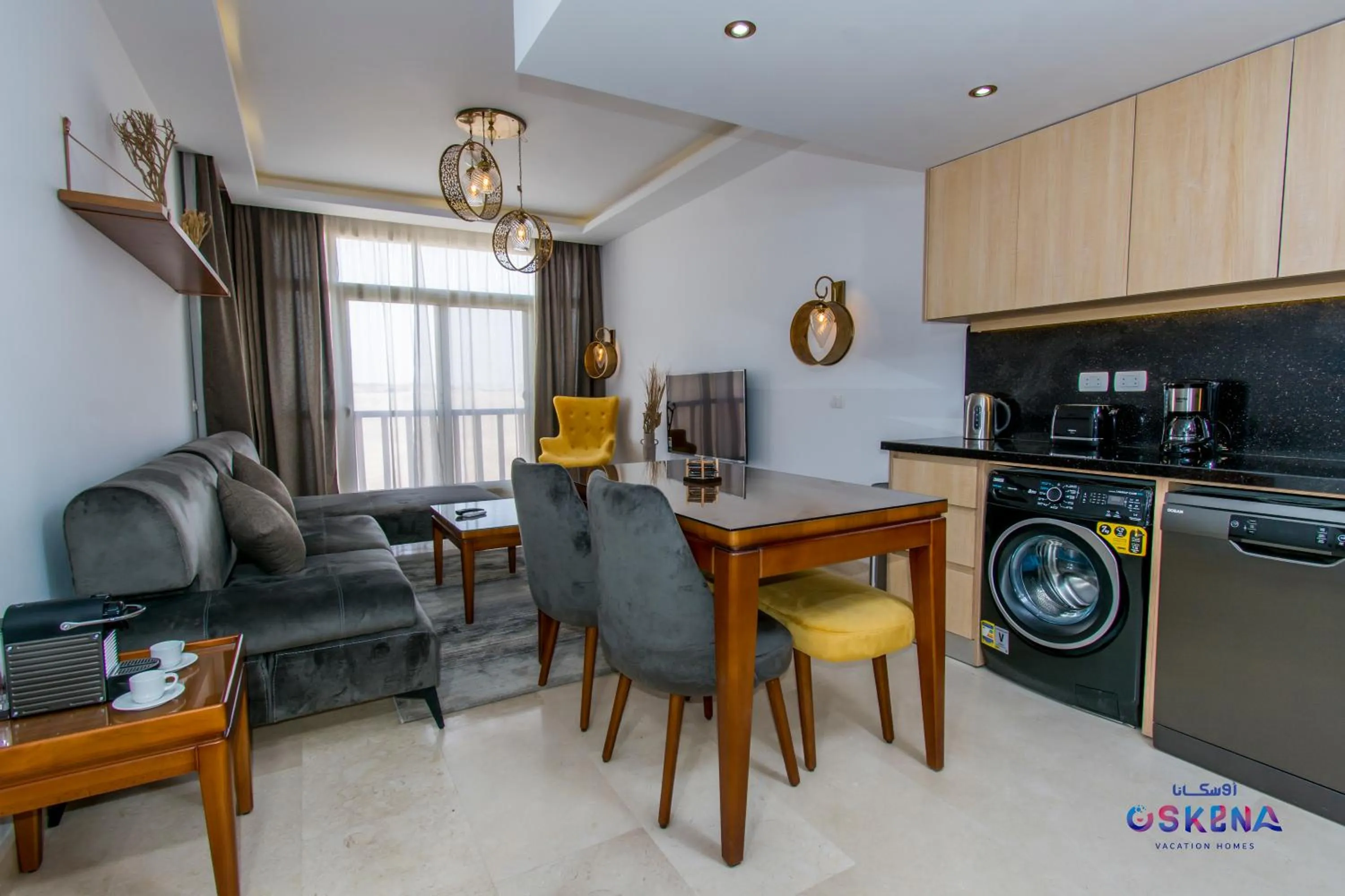 Kitchen or kitchenette in OSKENA Azzurra Sahl Hasheesh Hurghada