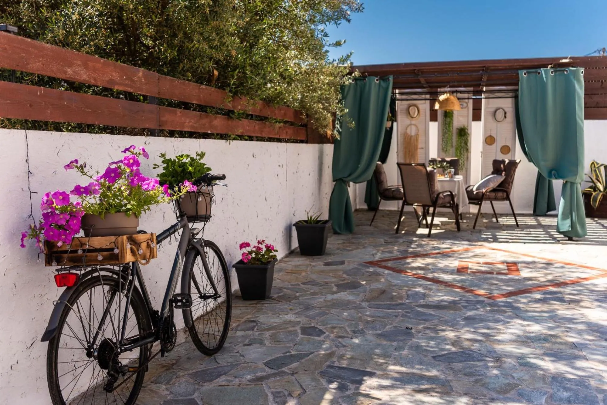 Balcony/Terrace in Kolevri Studios - 650m from Laganas Center, by ZanteWize