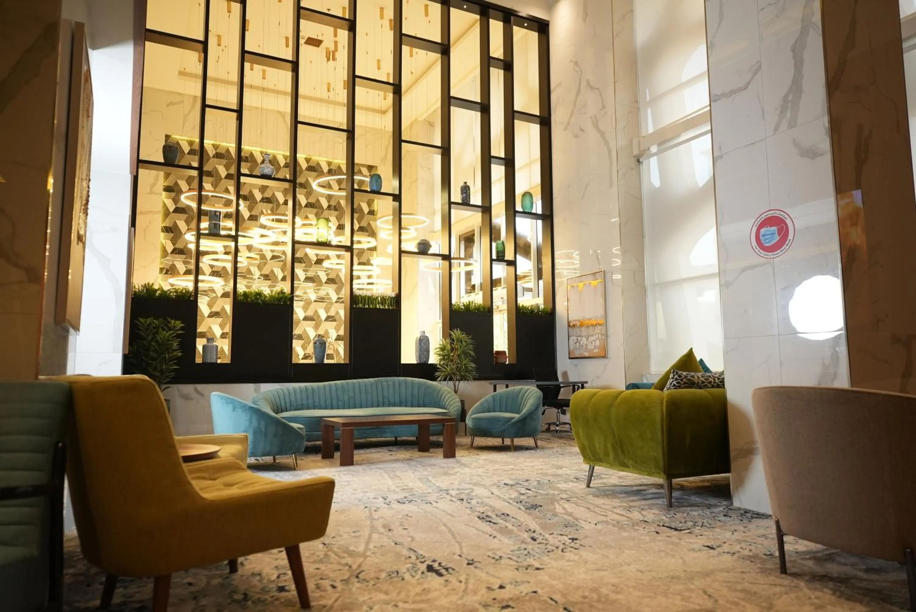 Seating area in Wow Diamond Hotel