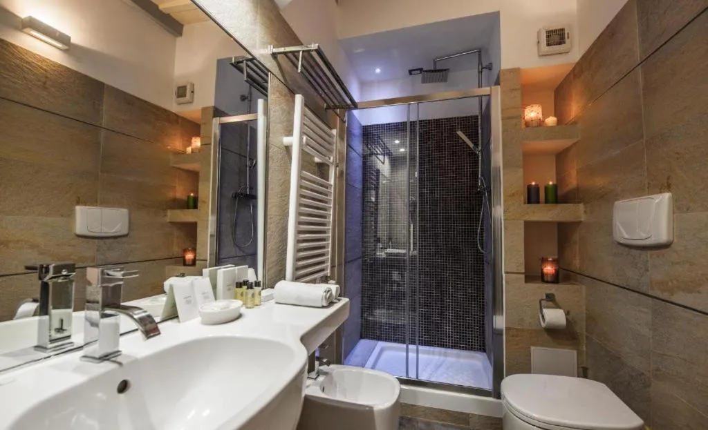 Bathroom in Corso Suite 107 Rooms Wellness & Spa