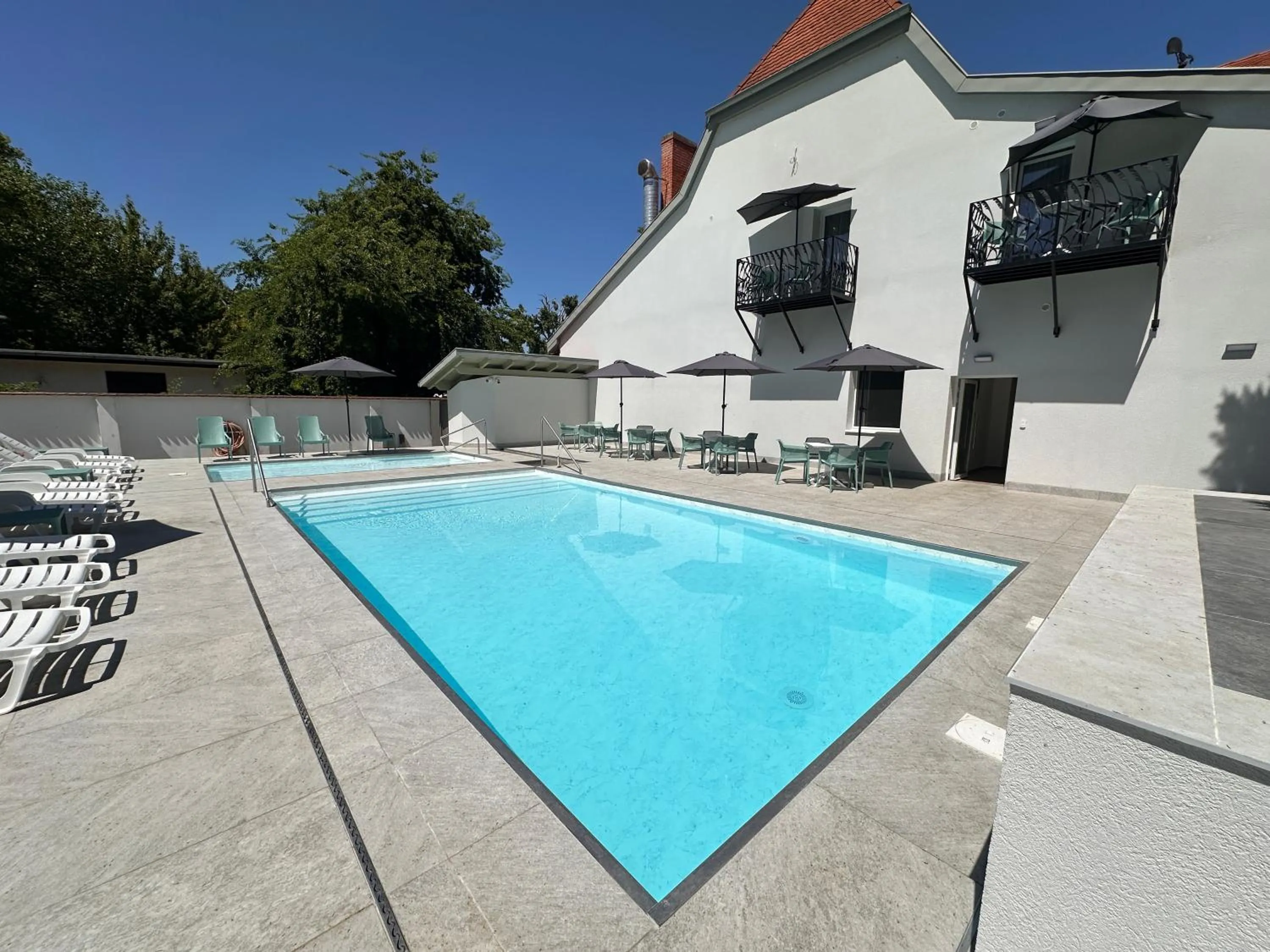 Swimming pool in Pater Apartments and Rooms