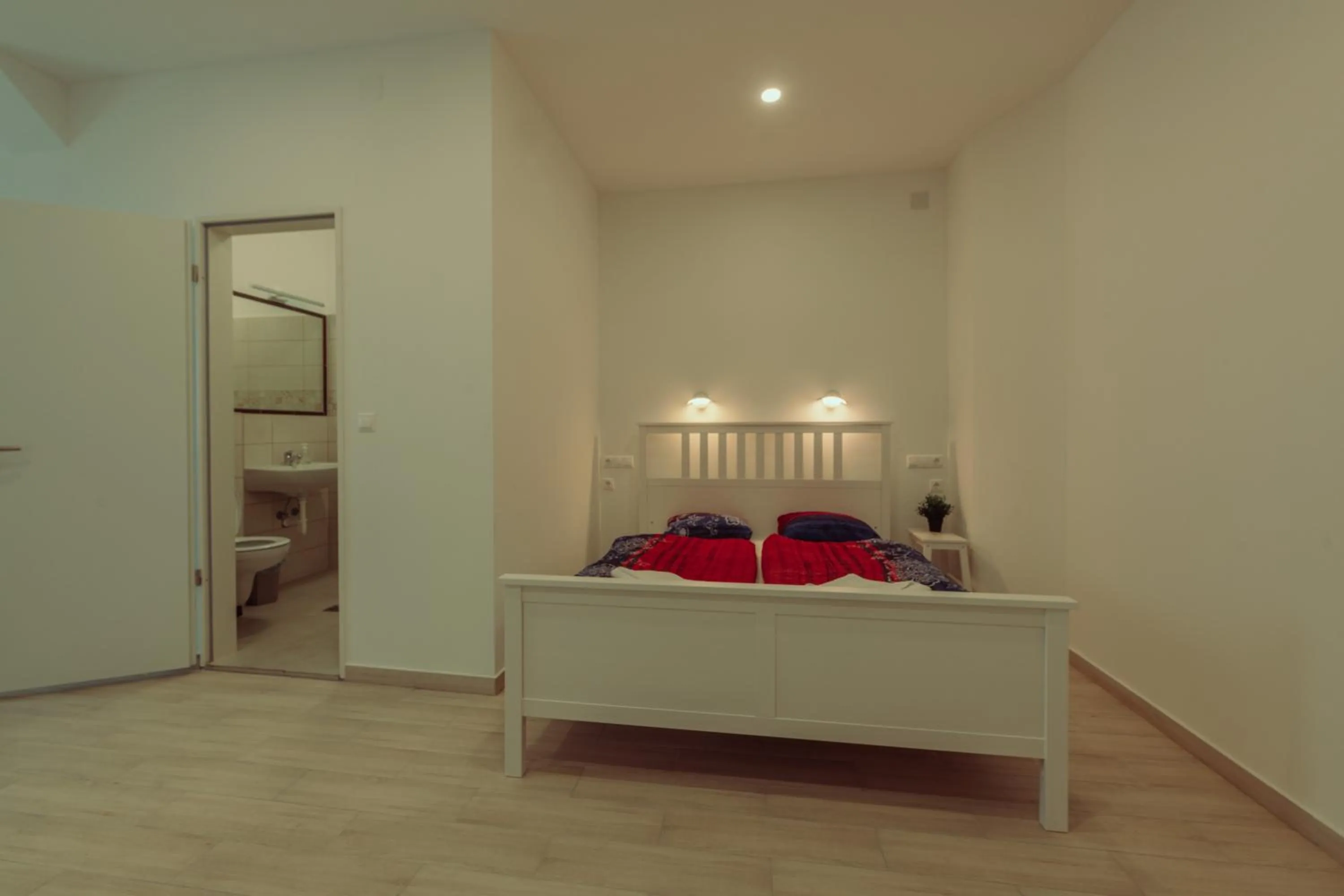 Bed in Pater Apartments and Rooms