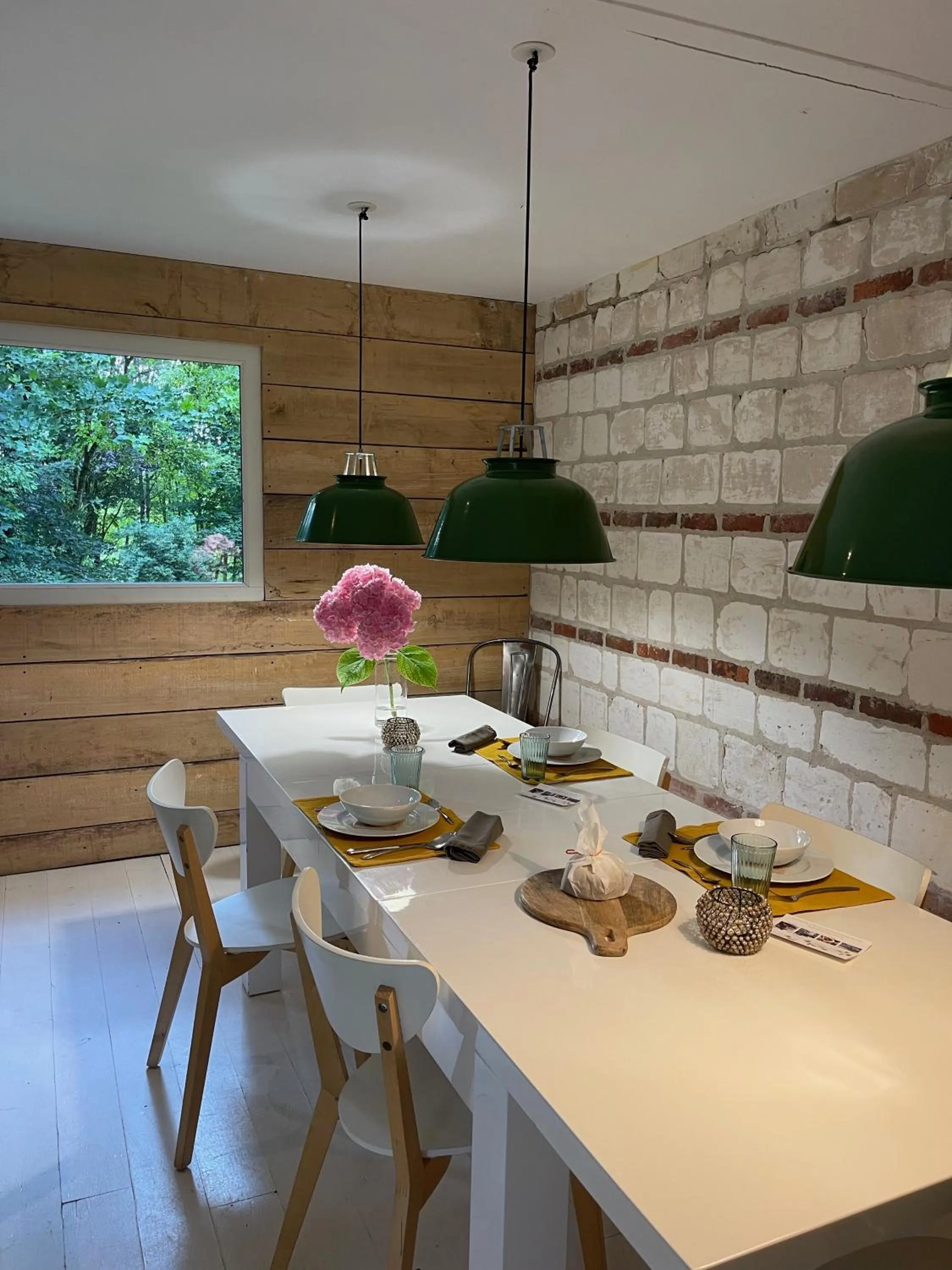 Communal kitchen in Domaine de Fresnoy
